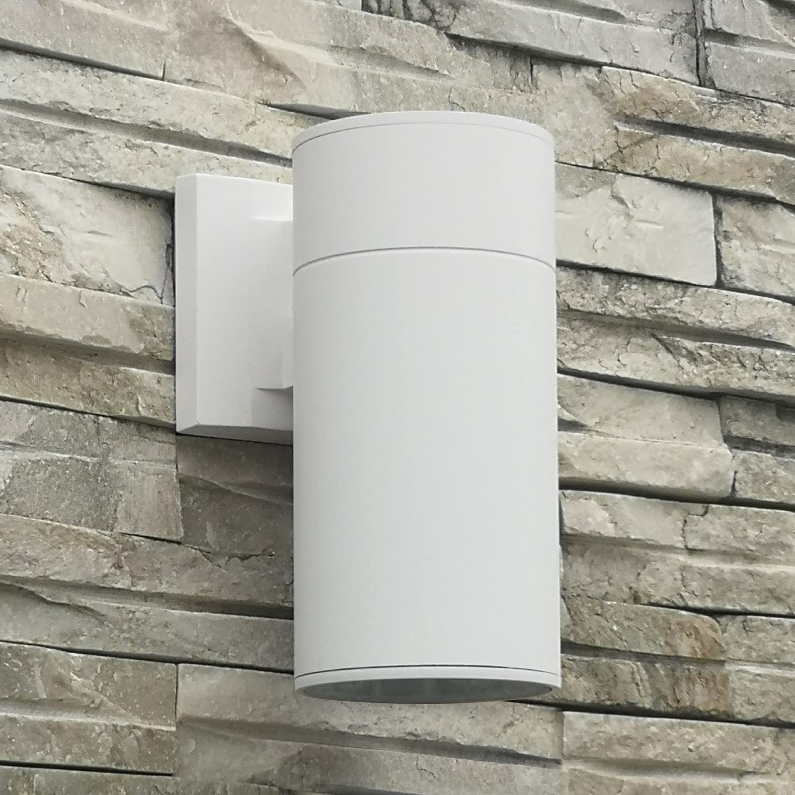 ZUUKOLE Outdoor Wall Lamp, Exterior Lighting Fixture - ETL Listed, Aluminum Waterproof Wall Mount Cylinder Design - Up/Down Ligh