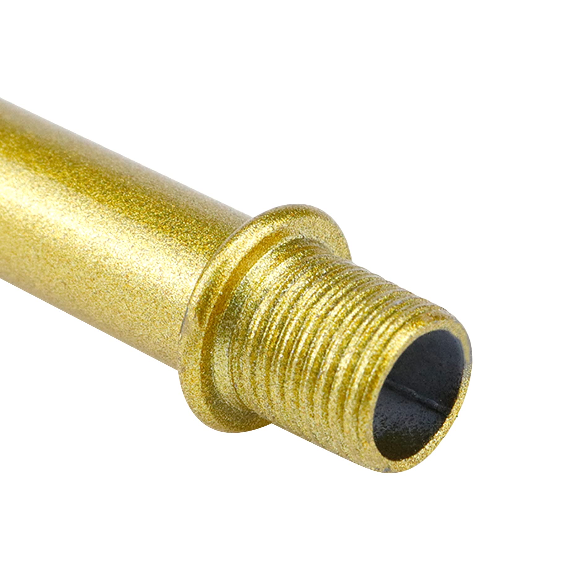 My Mironey 4 Sets Straight Pipe Lamp Stem Kit With Connector M10 Gold Lamp Rod Hardware Light Fixture Parts Replacement, 1.97''