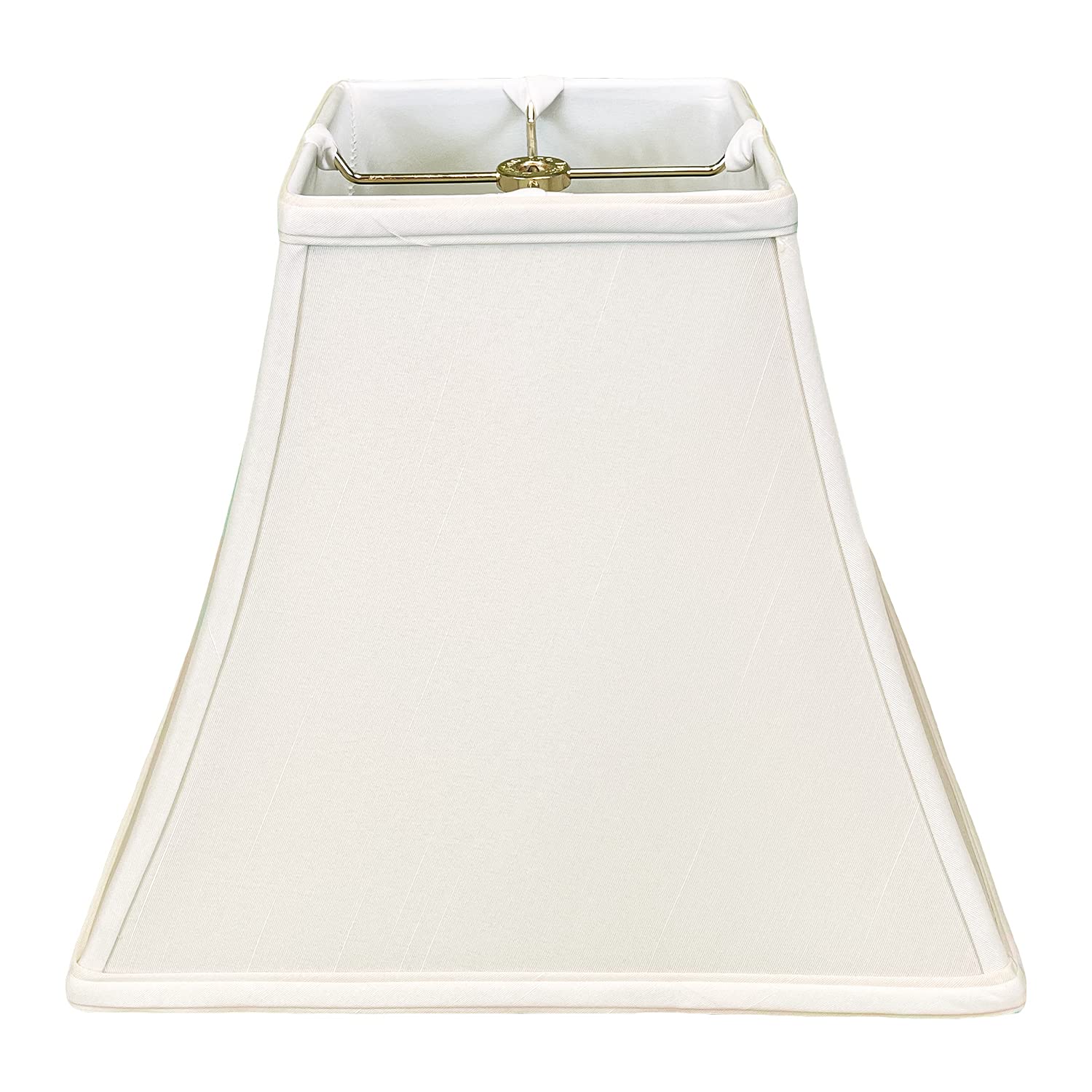 Royal Designs, Inc. Regal Square Bell Lamp Shade, 5 x 10 x 9, White (BSO-715-10WH)