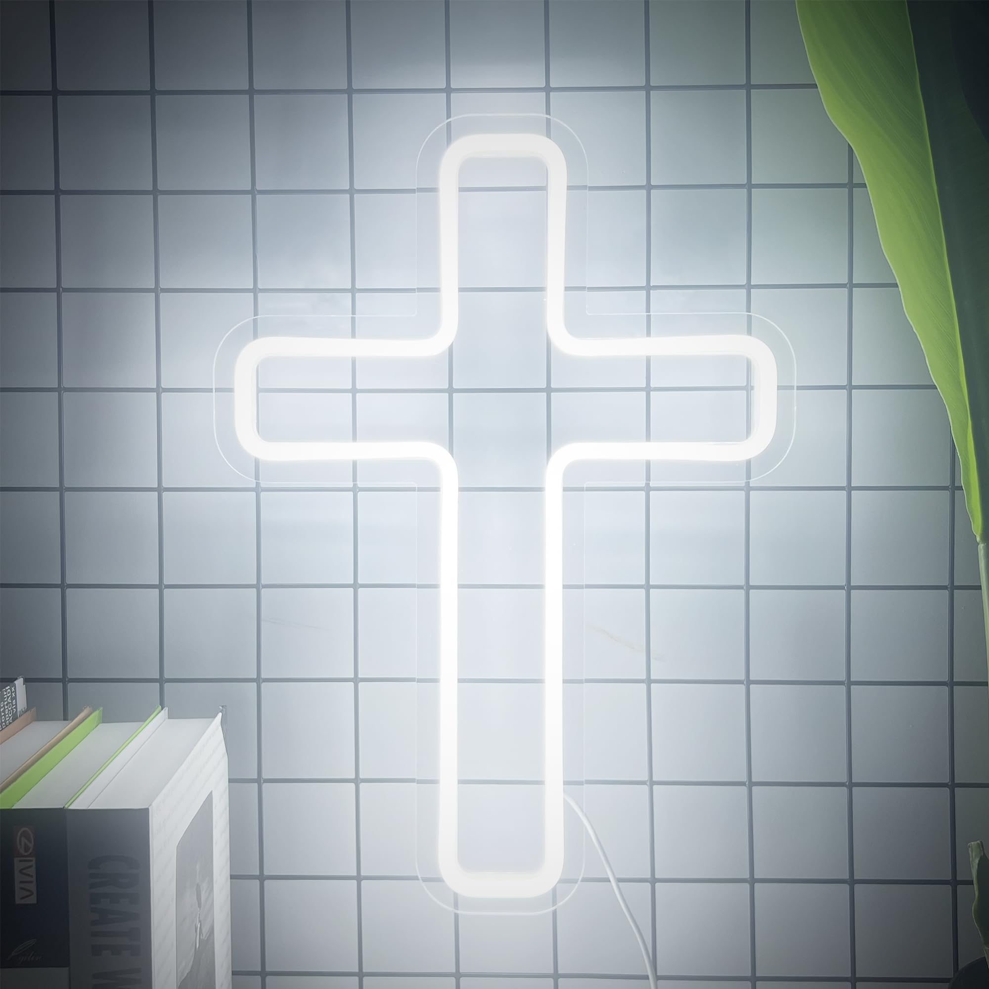 InnovTools Gingerbread Man Neon Sign, Dimmable LED Wall Decor for Kids Room, Living Room, Party, Acrylic, Christmas Lights