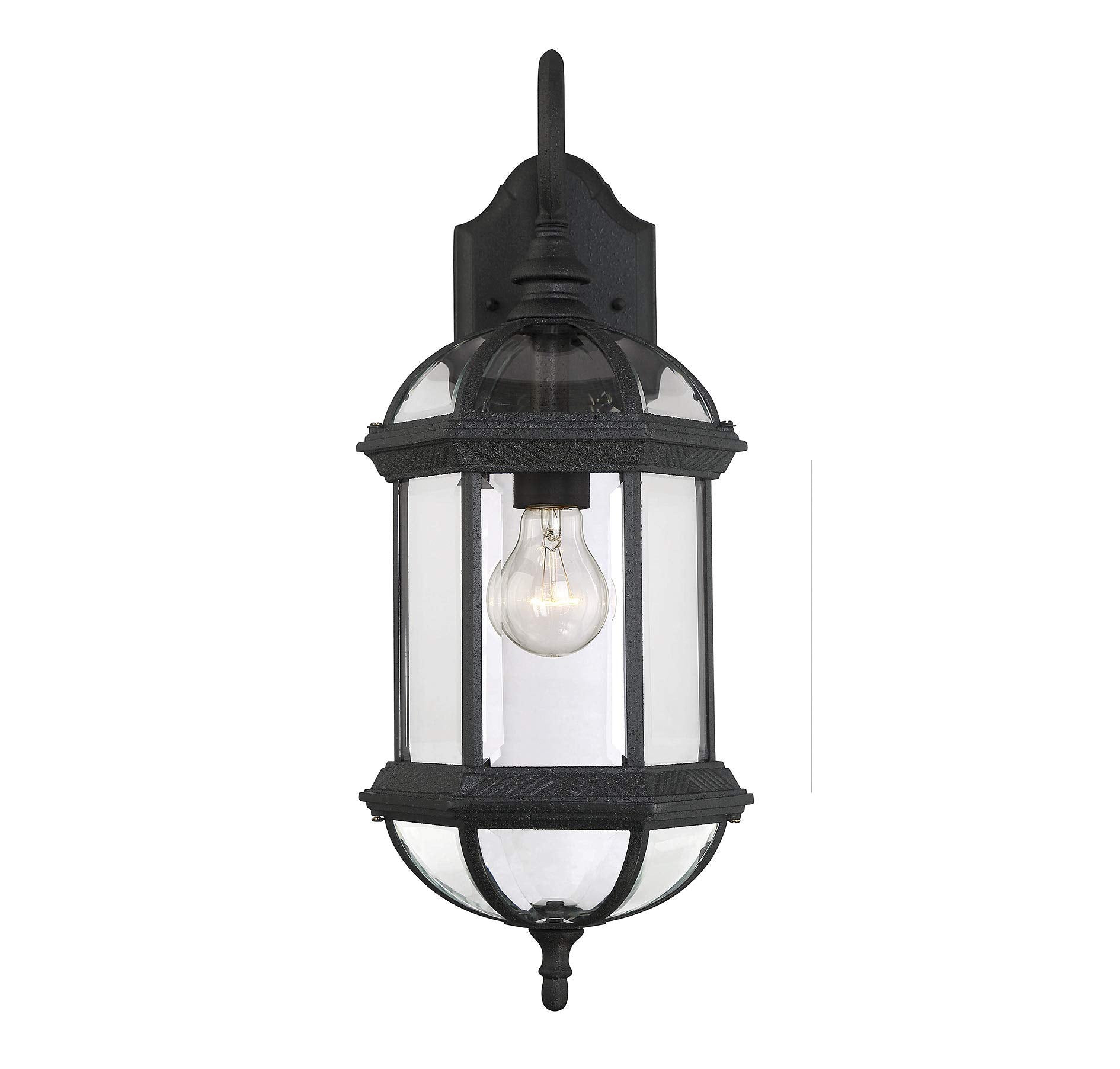 Savoy House 5-0630-Bk One Light Wall Mount Lantern