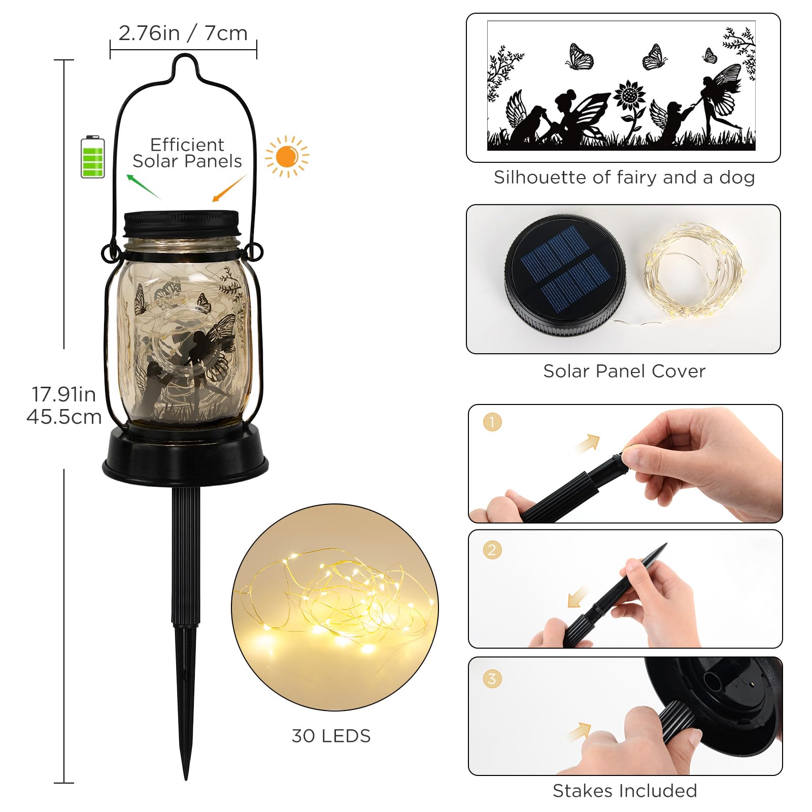 Kyoryuger Dog Solar Lanterns, Dog Gifts For Women Mom Grandma, Christmas Dog Mom Gifts, Unique Birthday Gifts For Dog Lovers, Ga