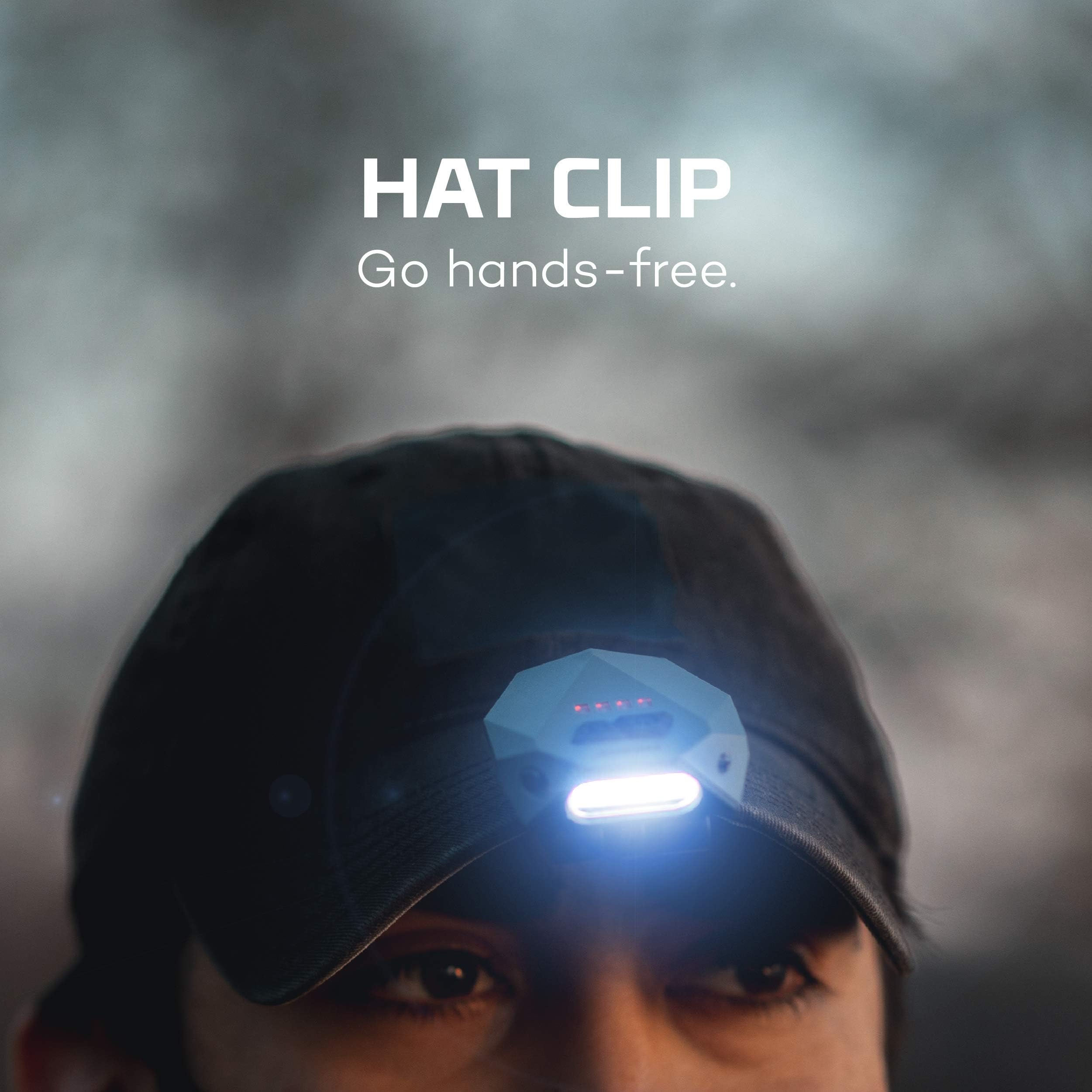 NEBO Einstein Cap Light | Rechargeable 50 Lumen | 18 Hours Run Time | One Size | Black | Model NEB-HLP-0004