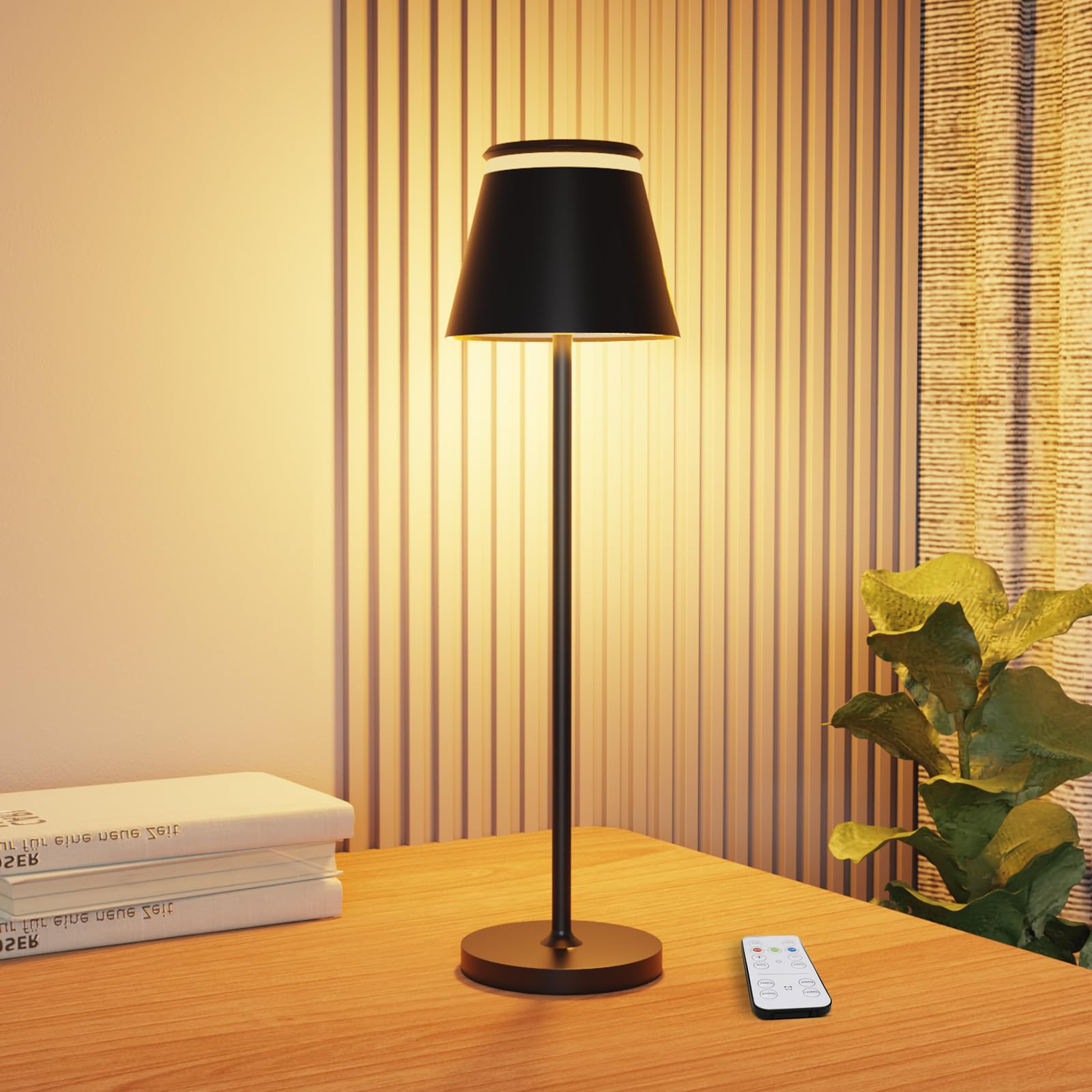 Yupola Cordless Table Lamp, Rechargeable 5000mAh, Waterproof Touch Dimmable Light, 1pcs, Black, Model GJTD-P-SB5