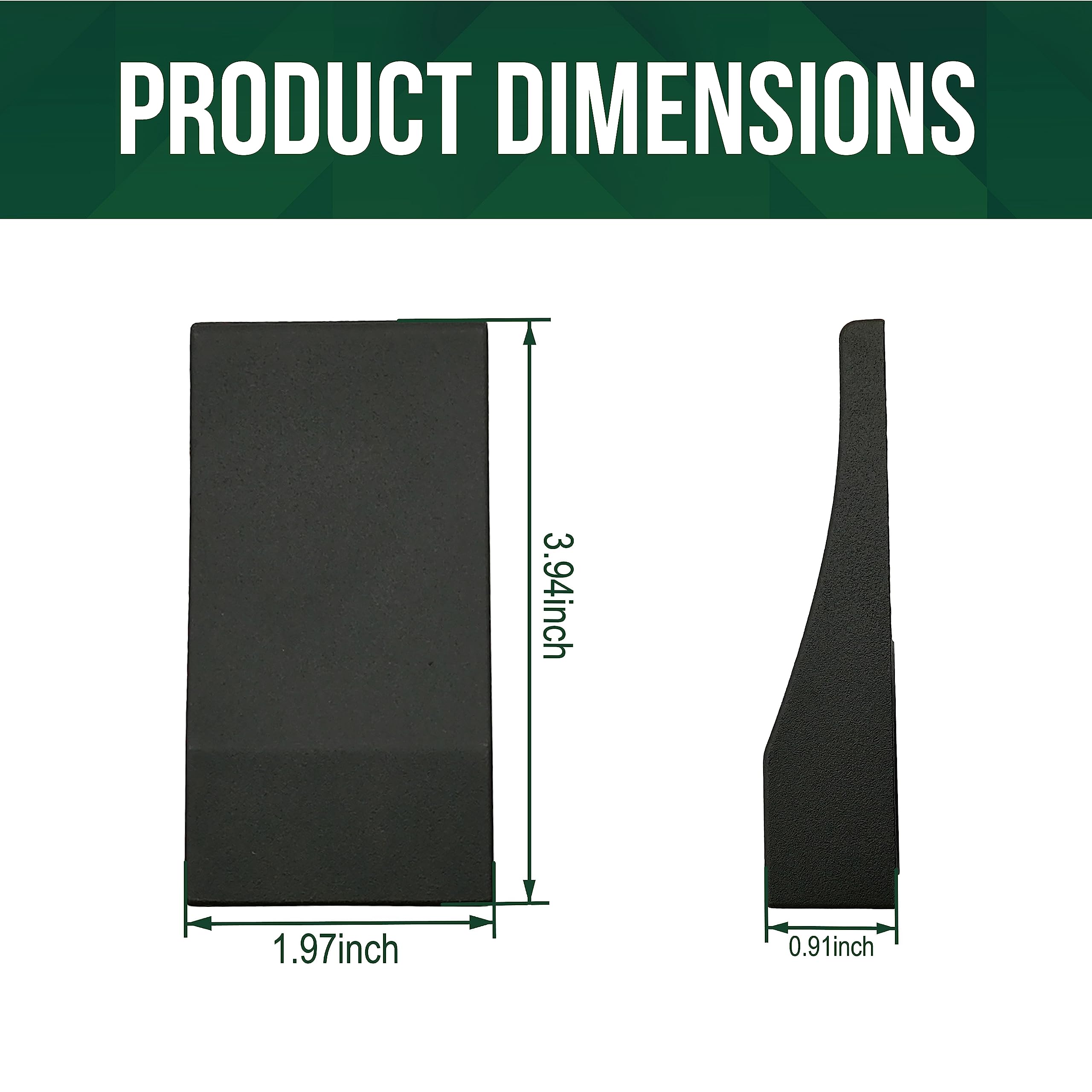 Gkoled Low Voltage Led Wedge Deck Rail Light, Landscape Railing Post Fence Accent Lighting, 2W 2700K Integrated Led Chips, Die-C