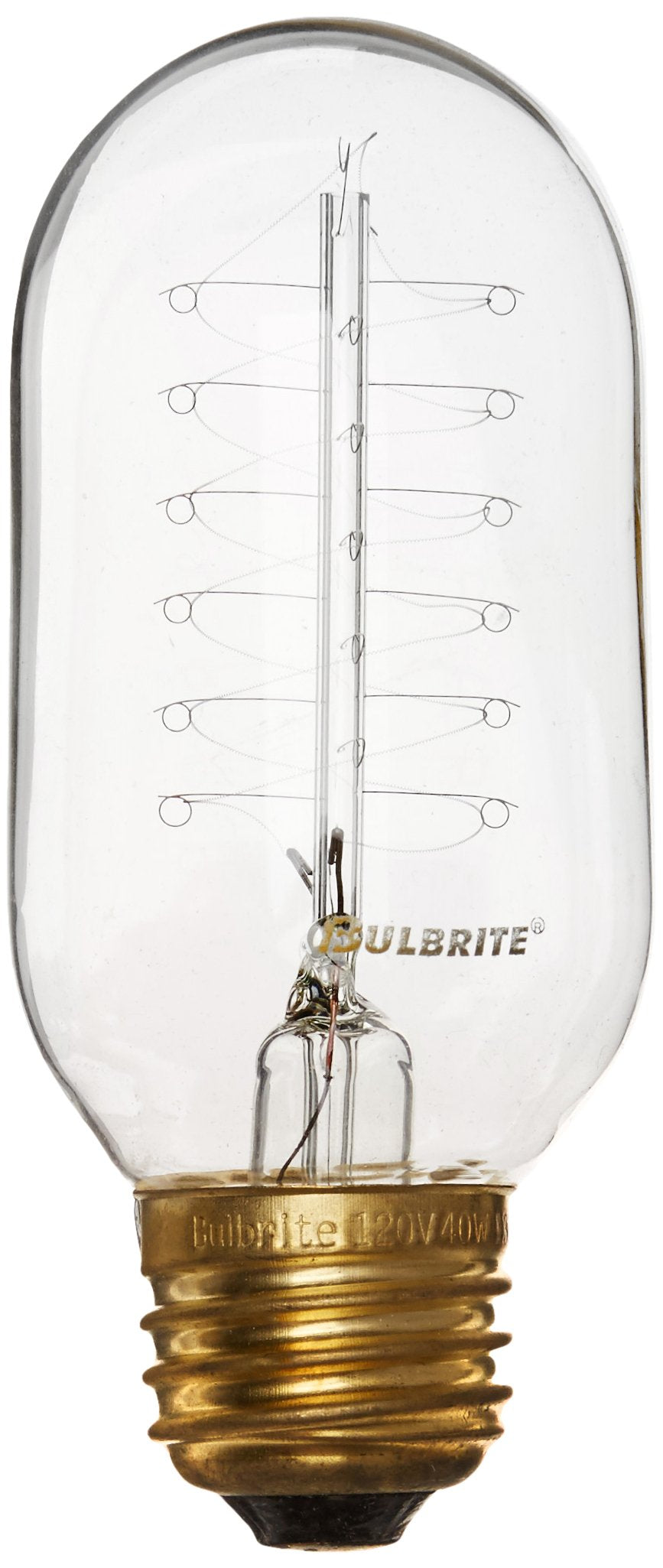 Bulbrite 134014 NOS40T14 40-Watt Nostalgic Incandescent Edison Torch Spiral T14#44; Medium Base#44; Antique - Pack of 10