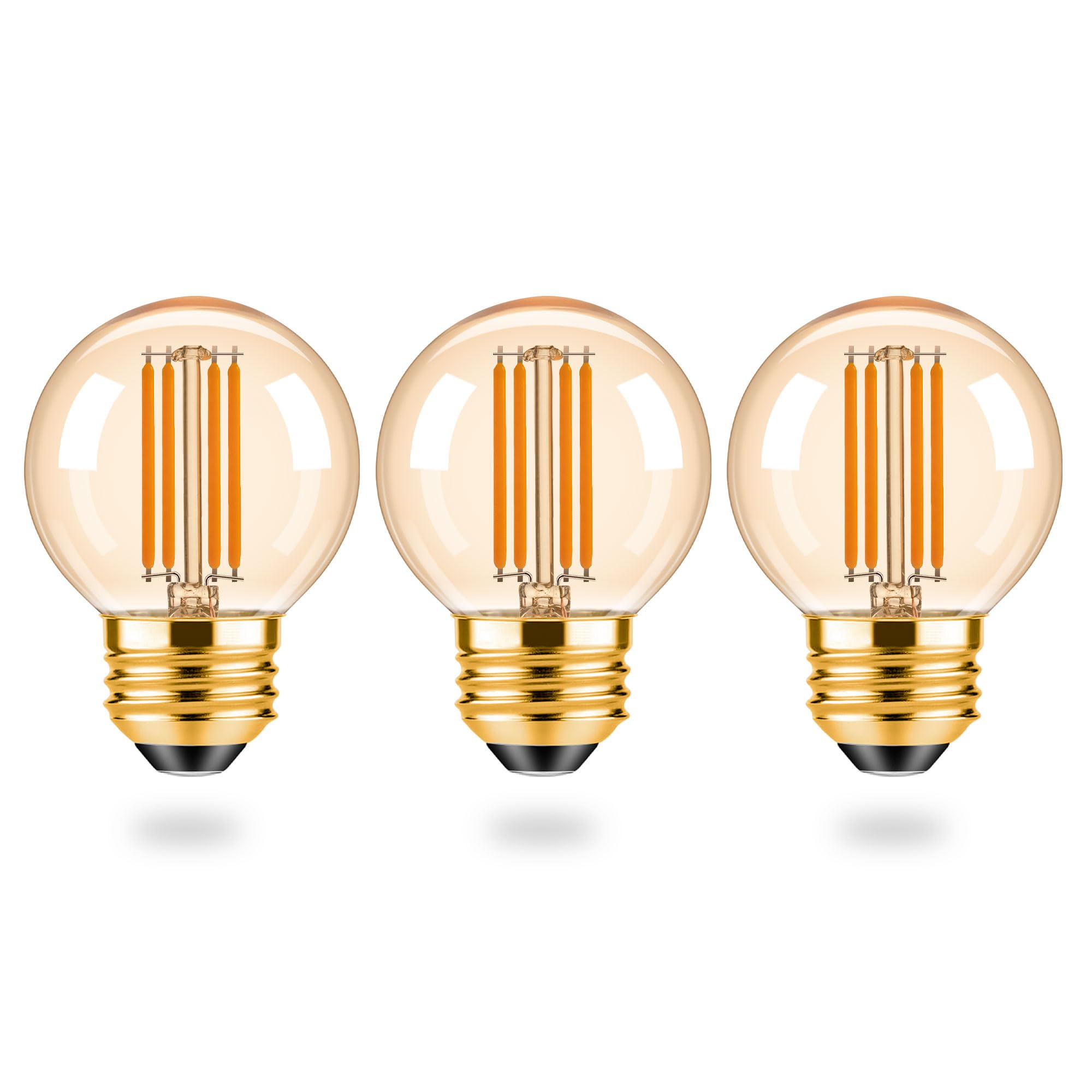 Tobegreat G16.5 Led Light Bulbs G50 Dimmable Globe Light Bulbs 4W(40 Watt Equivalent) 2700K Warm White 400Lm Candelabra Chandeli