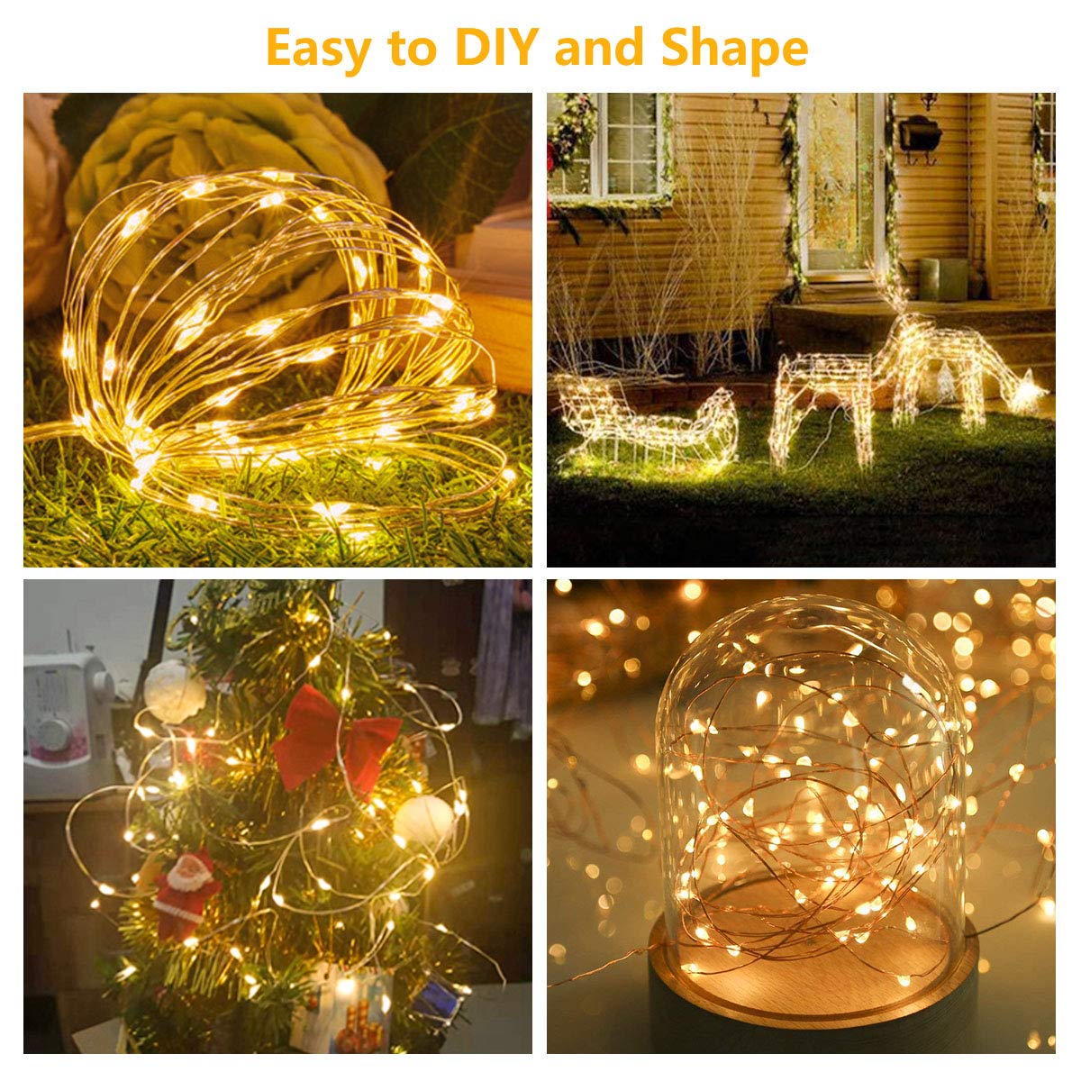 SUWITU Fairy Curtain Lights for Bedroom 300 LED, Christmas String Lights USB Plug in 8 Modes Wall Hanging Twinkle with Remote Co