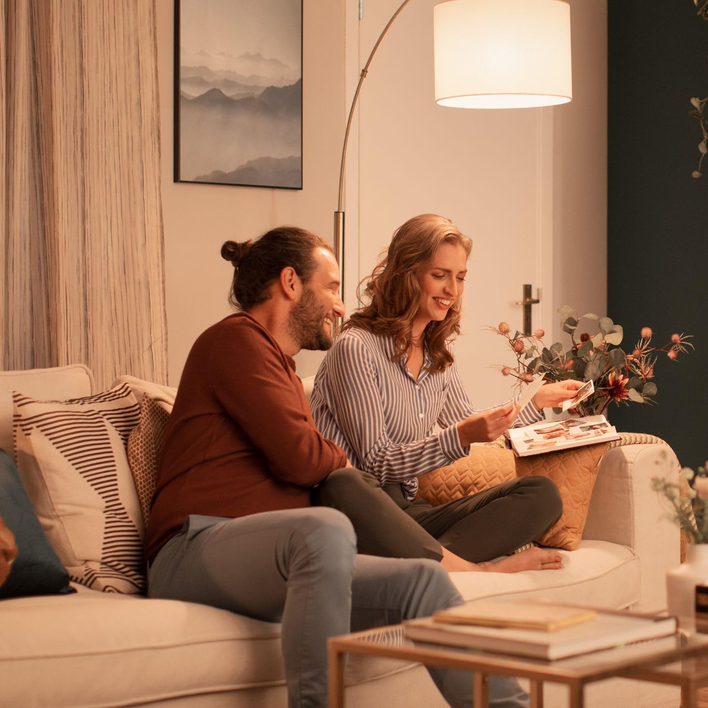 Philips LED A15 Dimmable Light Bulbs - 60W, Soft White 2200-2700K, 750 Lumen, E26 Base, 2 Pack, Glass