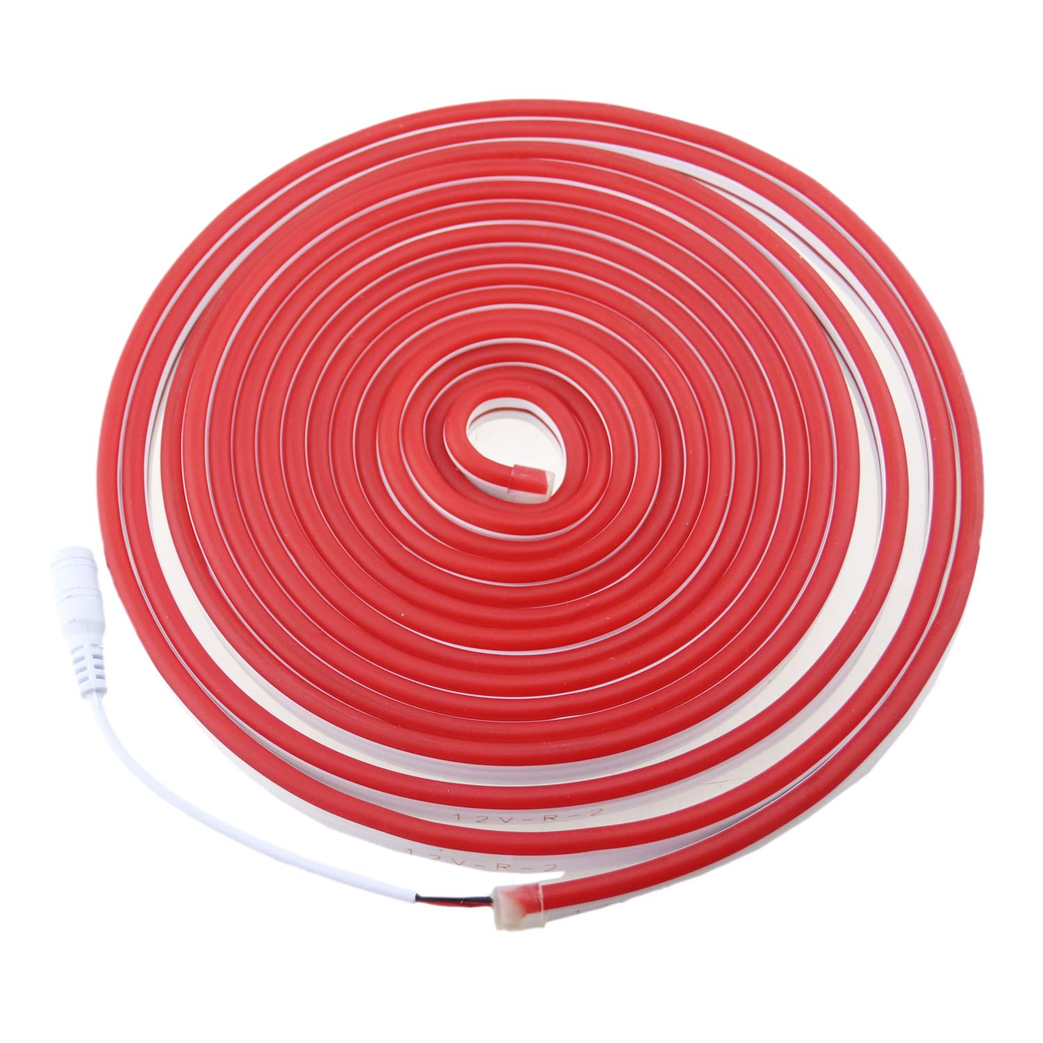 Rextin Led Neon Rope Lights 16.4Ft Dimmable Ip67 Silicone Red For Indoor & Outdoor Diy Signage