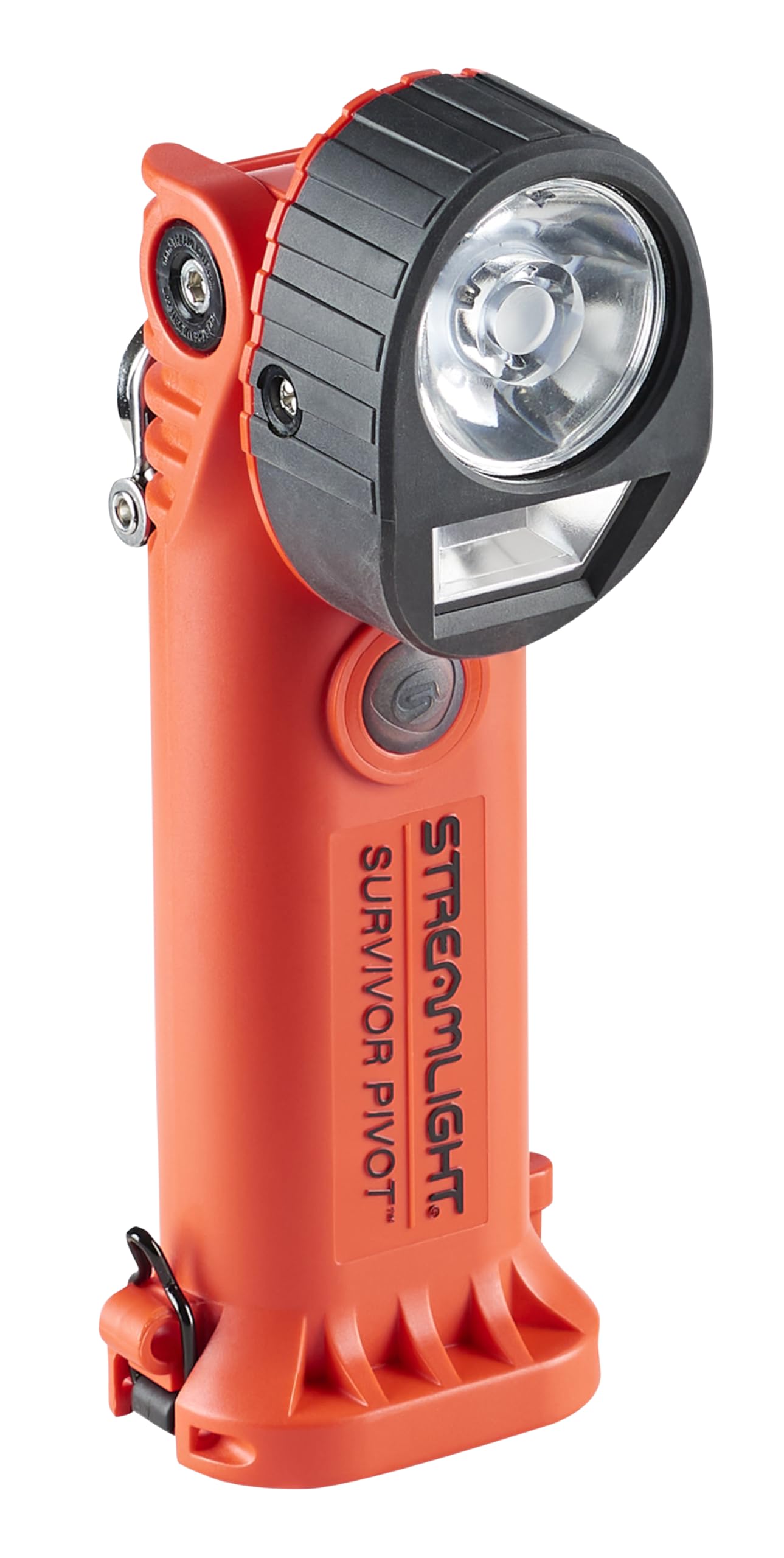 Streamlight 91838 Survivor Pivot USB 325-Lumen Right Angle Articulating Dual Beam Rechargeable Flashlight with Magnet and Clip,
