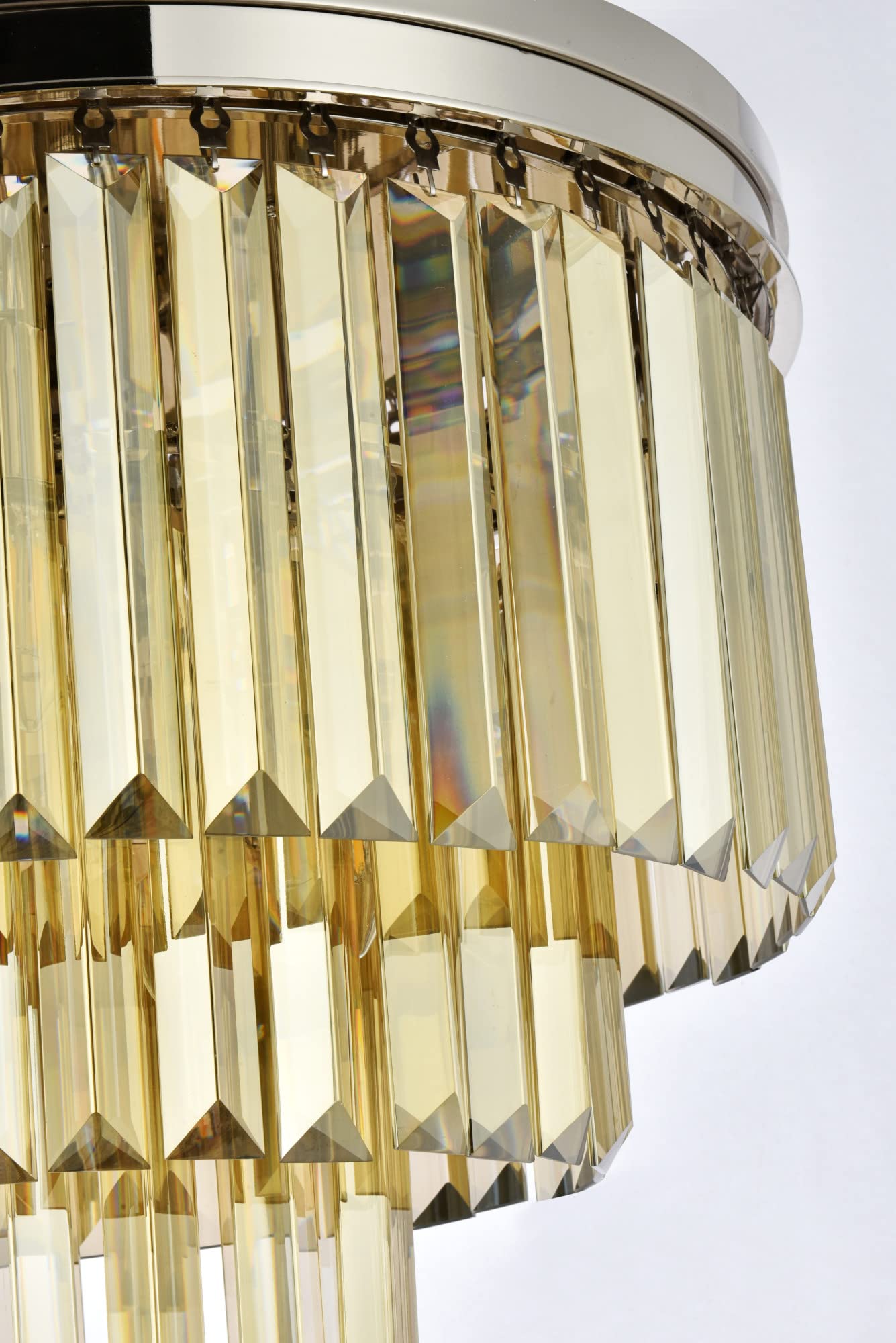 Elegant Lighting Urban Classic 1231F20MB-GT/RC Sydney 9-Light Flush Mount, Matte Black