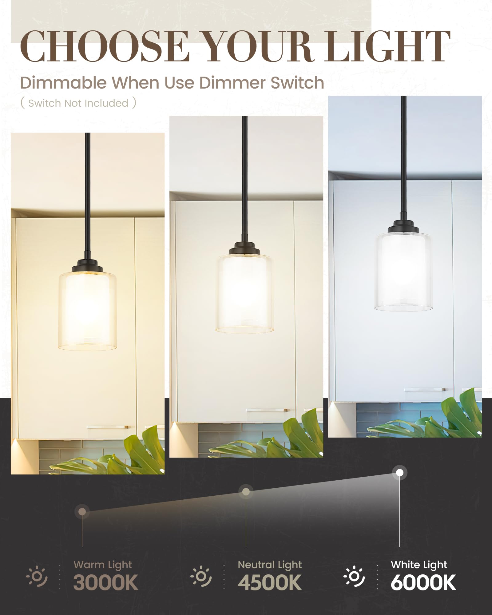 Tengxin Modern Pendant Light  Matte Black Pendant Lights Kitchen Island Farmhouse Pendant Lighting For Dining Room Bedroom Bar Office 2Pack Txplbk02-2Pk