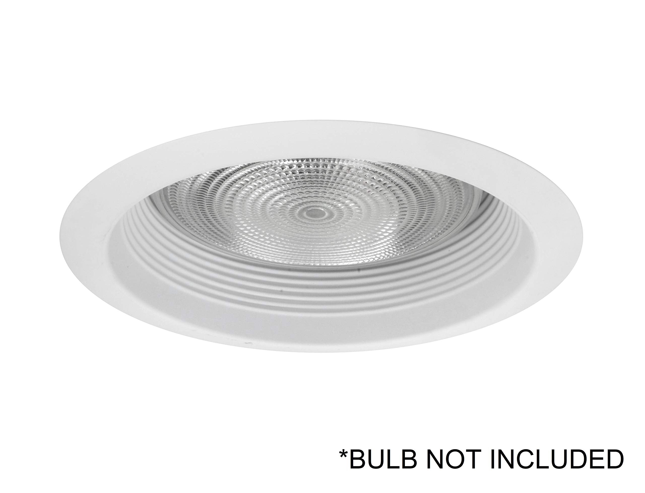 Nicor 6 Inch Airtight Recessed Cone Baffle Trim - White Aluminum, Model 17550A