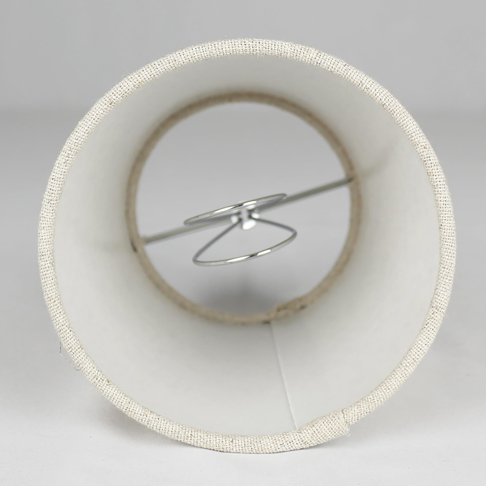 Meriville Chandelier Lamp Shades, 3.5-Inch By 4.5-Inch By 4.5-Inch, Clip-On (Set Of 2, Natural)