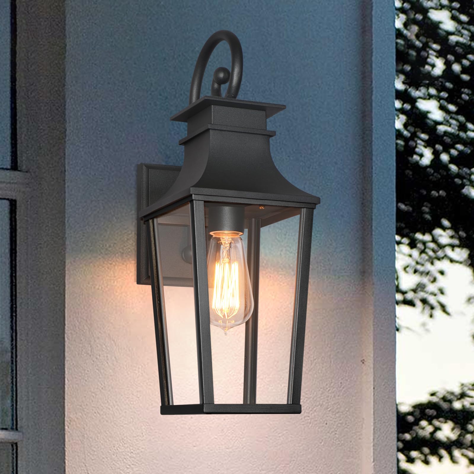 Alvime Outdoor Wall Light Fixture - Waterproof, All-Weather Wall Lantern For Entryway & Patio
