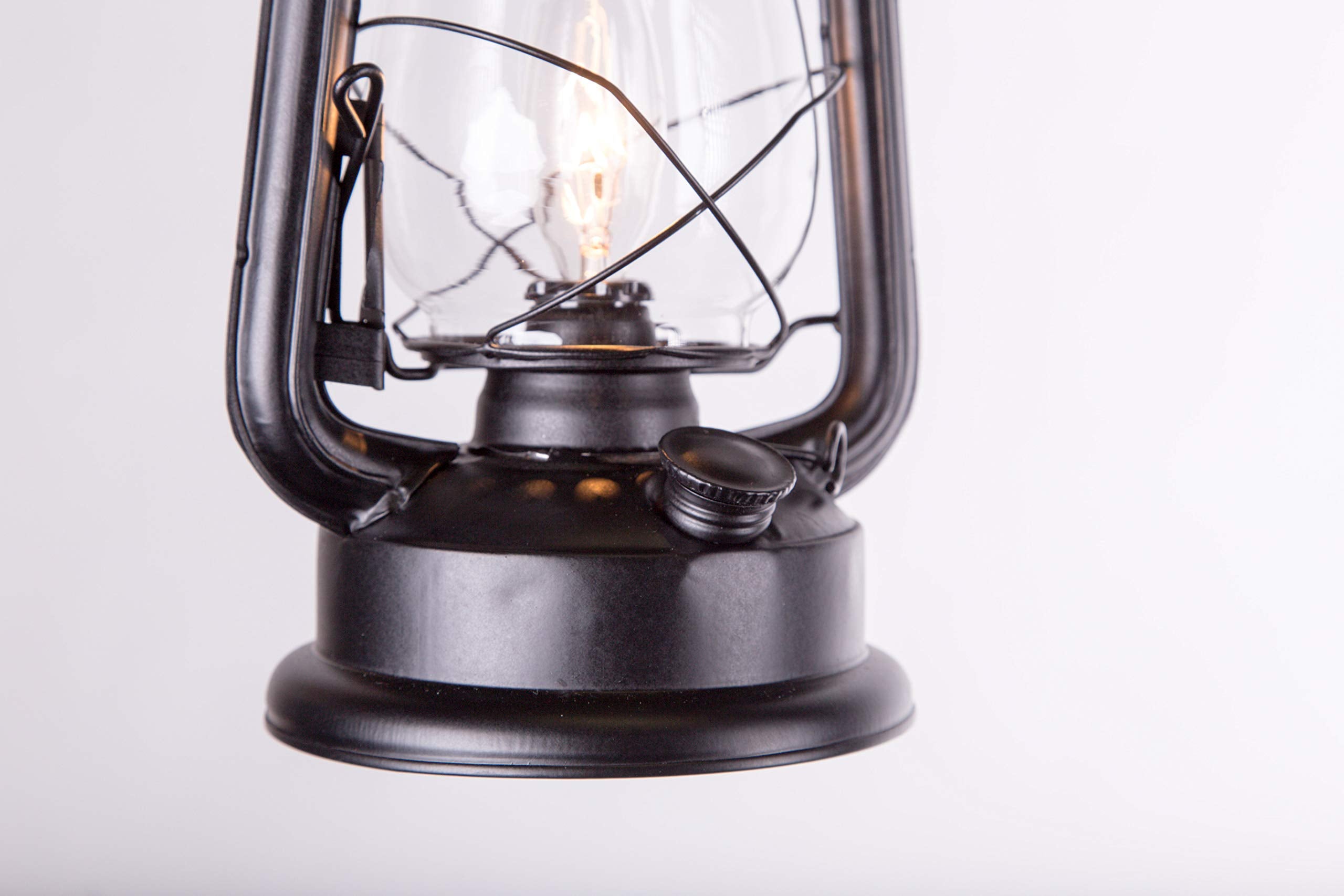 Muskoka Rustic Wall Sconce Lantern Set Of 2 - Black Farmhouse Light Fixture With Glass Globe
