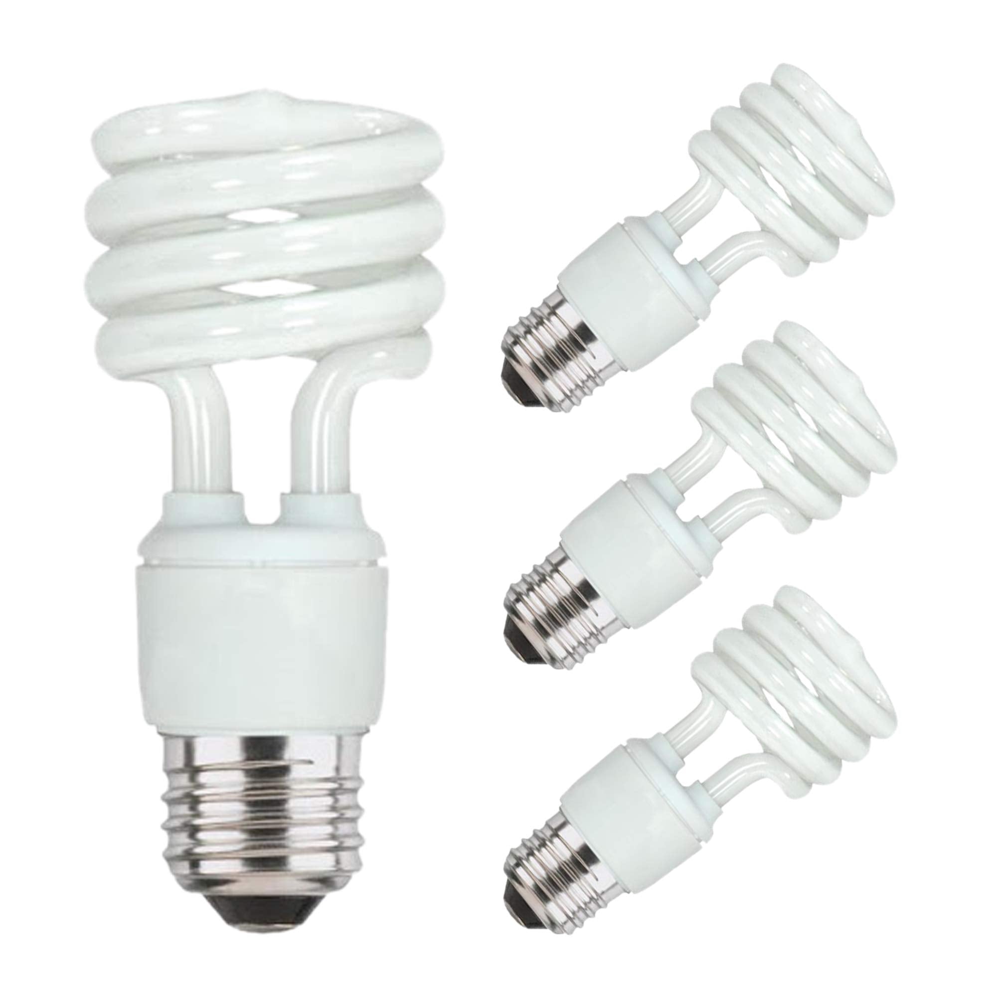 Energy Saver Light Bulbs, Cfl Light Bulbs, Spiral Light Bulbs, 13 Watt Light Bulbs Mini Twist Fluorescent Light Bulb, 4 Pack, 27