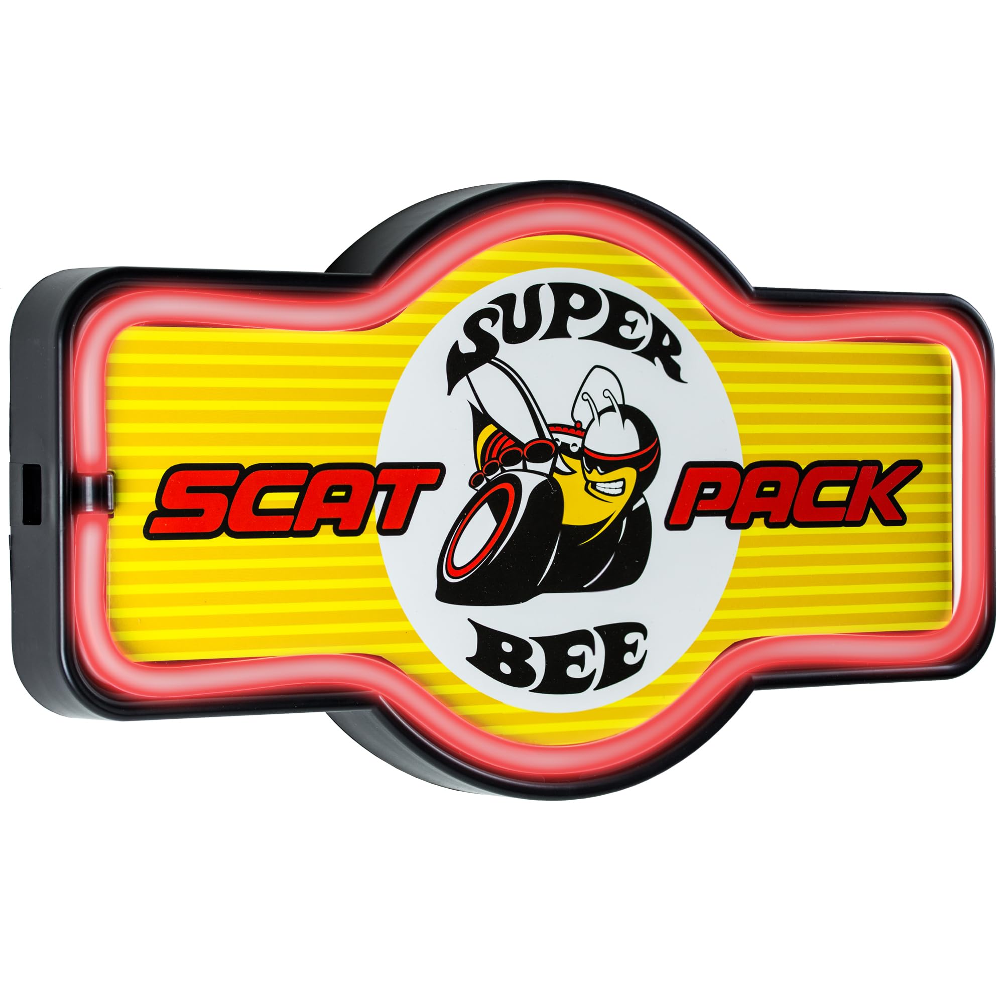 American Art Decor Led Neon Rope Sign - Vintage Super Bee Wall Light For Man Cave & Bar