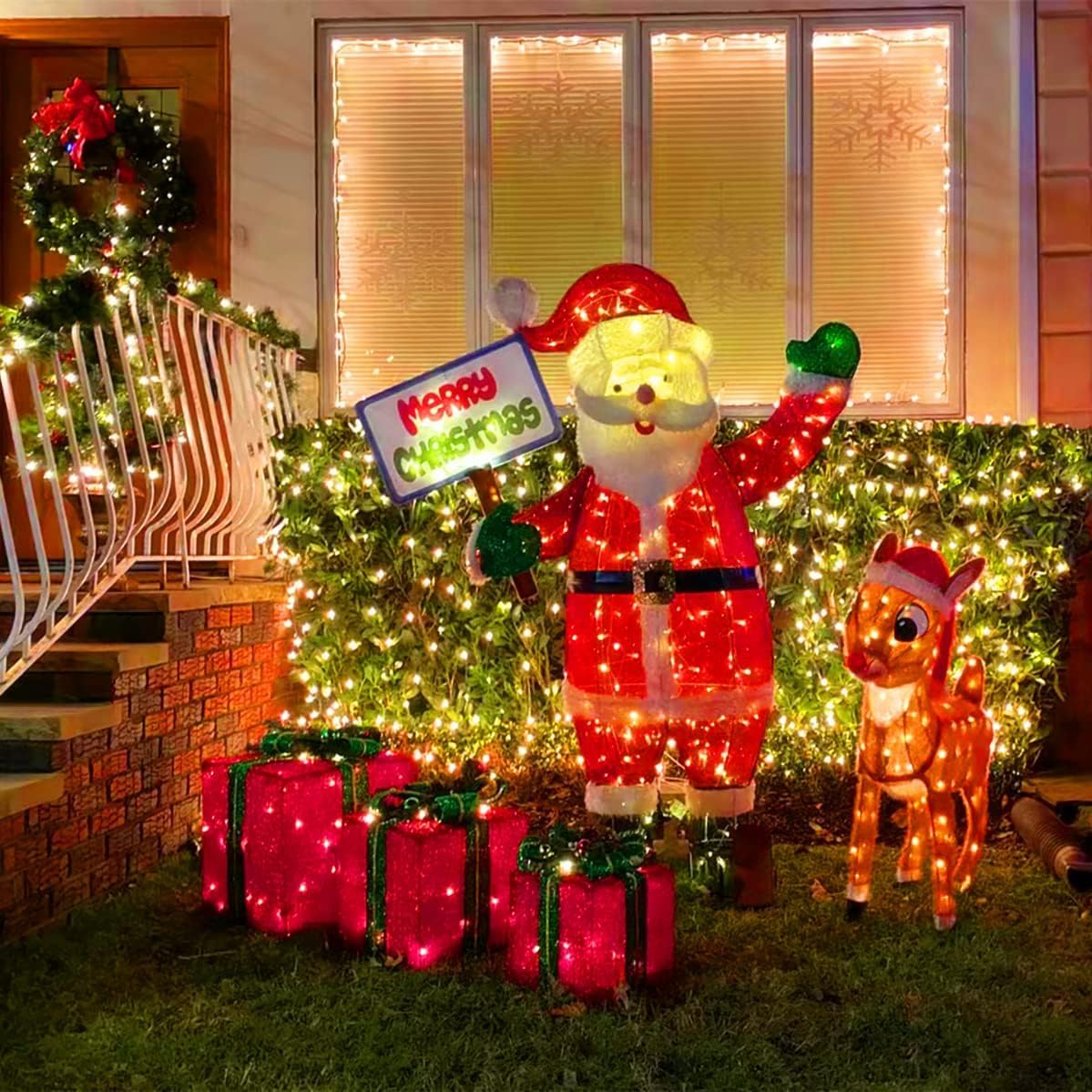 Jmexsuss Outdoor Christmas Lights Plug In: 315Ft 1200 Led Christmas Tree Lights With Remote - 8 Modes Warm White Christmas String Lights For Wedding Holiday Yard Party Indoor Decoration