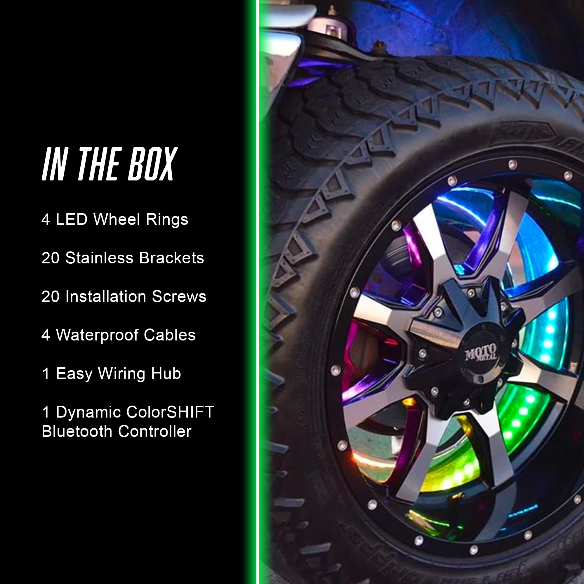 ORACLE LED Illuminated Wheel Rings - ColorSHIFT Dynamic 4215-332