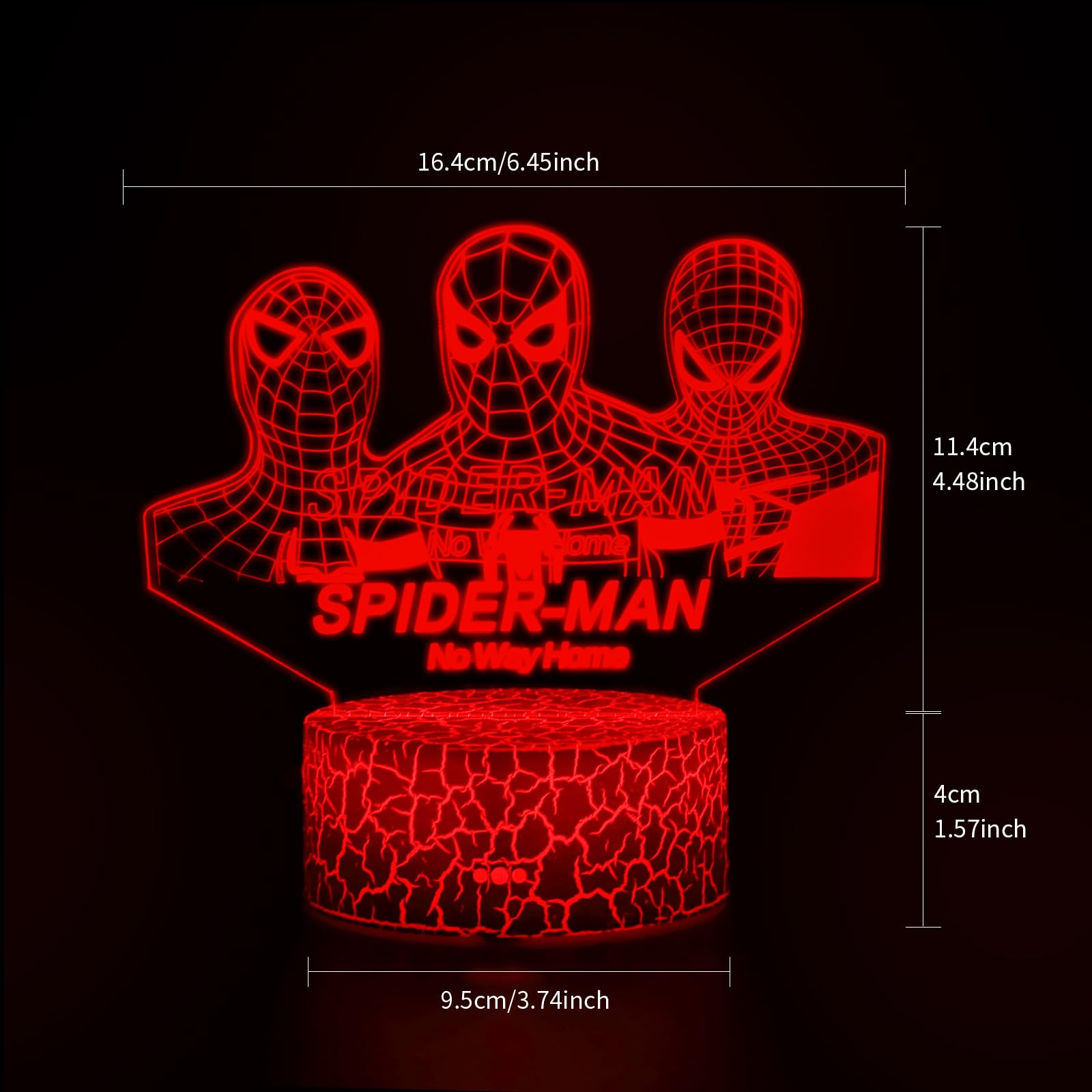 erduoduo Night Light,3D LED Lamp,7 Color Light for Christmas Gifts,Gradual Changing Touch Switch USB Table Lamp for Holiday Gift