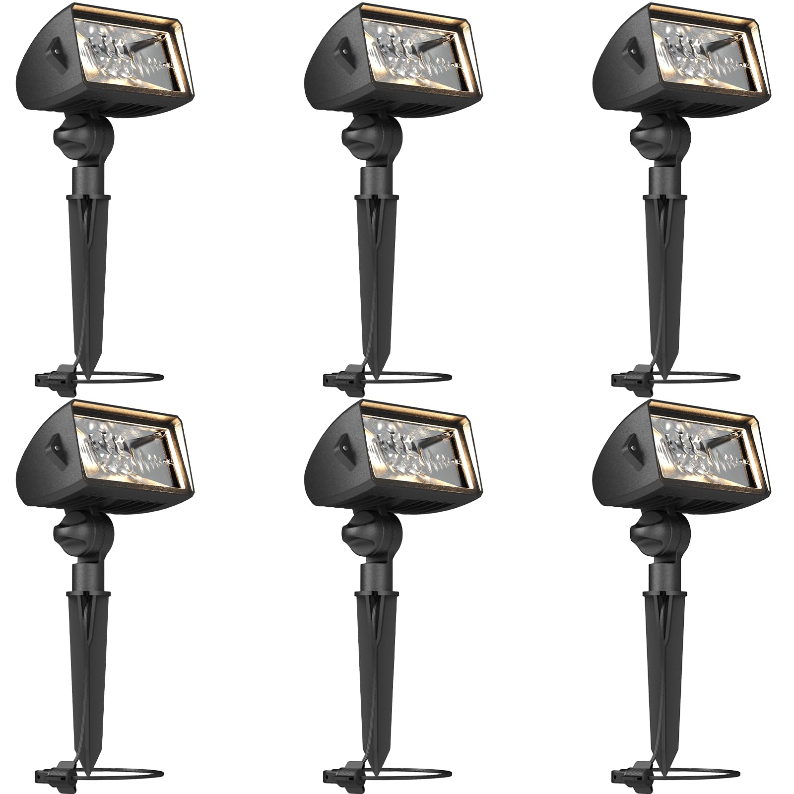 GOLDEN STAR LED Low Voltage Landscape Lighting LED Wall Wash Lights 18 Watt Weatherproof Floodlight Outdoor Landscape Lighting 6