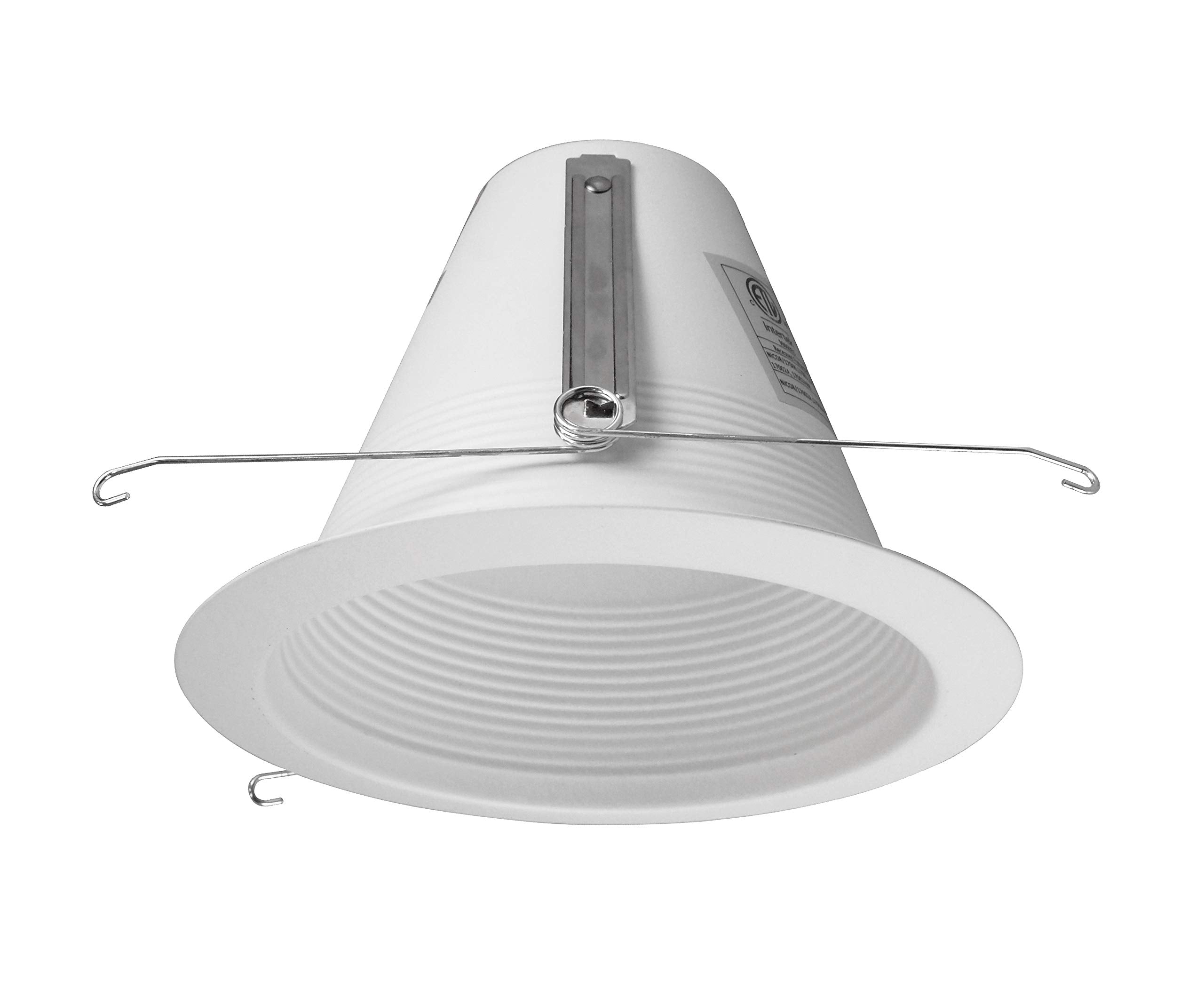 Nicor Lighting 6 Inch White Airtight Recessed Cone Baffle Trim  Fits 6 Inch Housings (17550A)