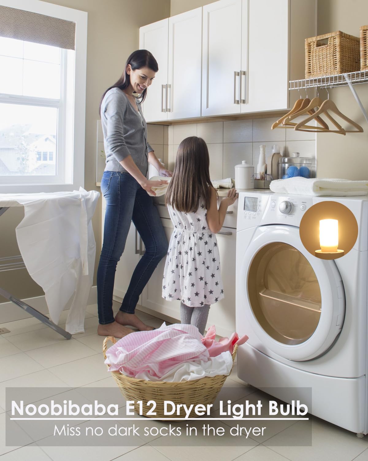 Noobibaba Dryer Light Bulb, 120V 10W Dryer Bulb Replacement For Ge Lg Maytag Appliances, We05X20431 Wp22002263 E12 Candelabra Ba