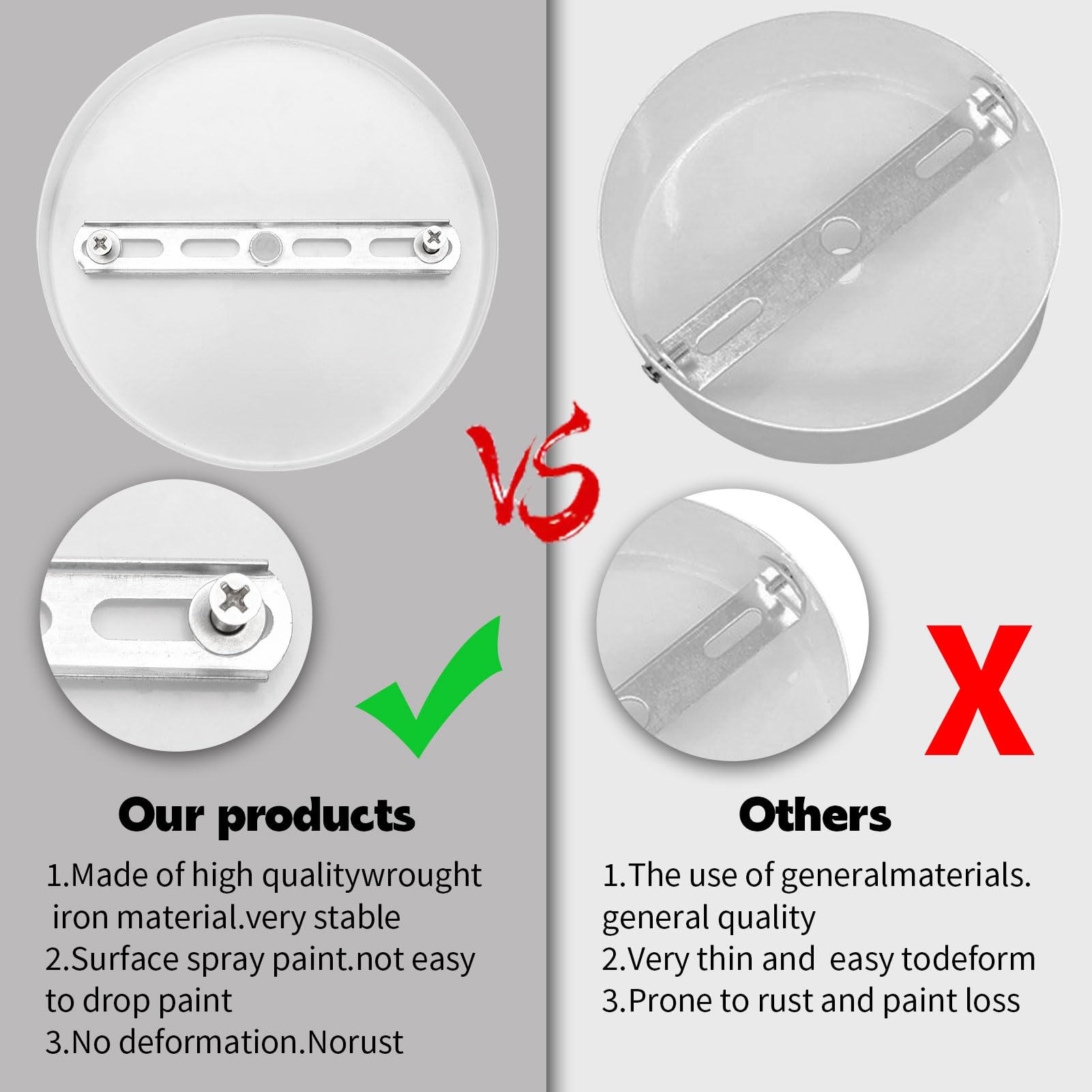 Sangle Sopffy Pendant Light Canopy Kit  4.7 Inches Ceiling Lighting Canopy Kit With All Mounting Hardware Modern Chandelier Ceiling Plate Cover For Pendant Lighting Fixtures (French Gold  4.7 Inch)