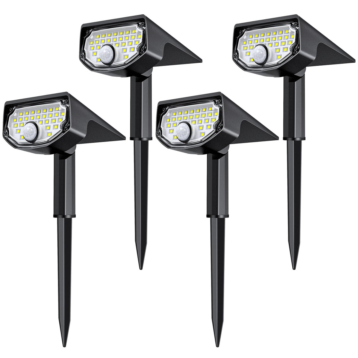 Aloftsun Solar Motion Sensor Outdoor Lights, 30 Leds Spot Lights With Motion Detector, Ip68 Waterproof Solar Motion Lights For O