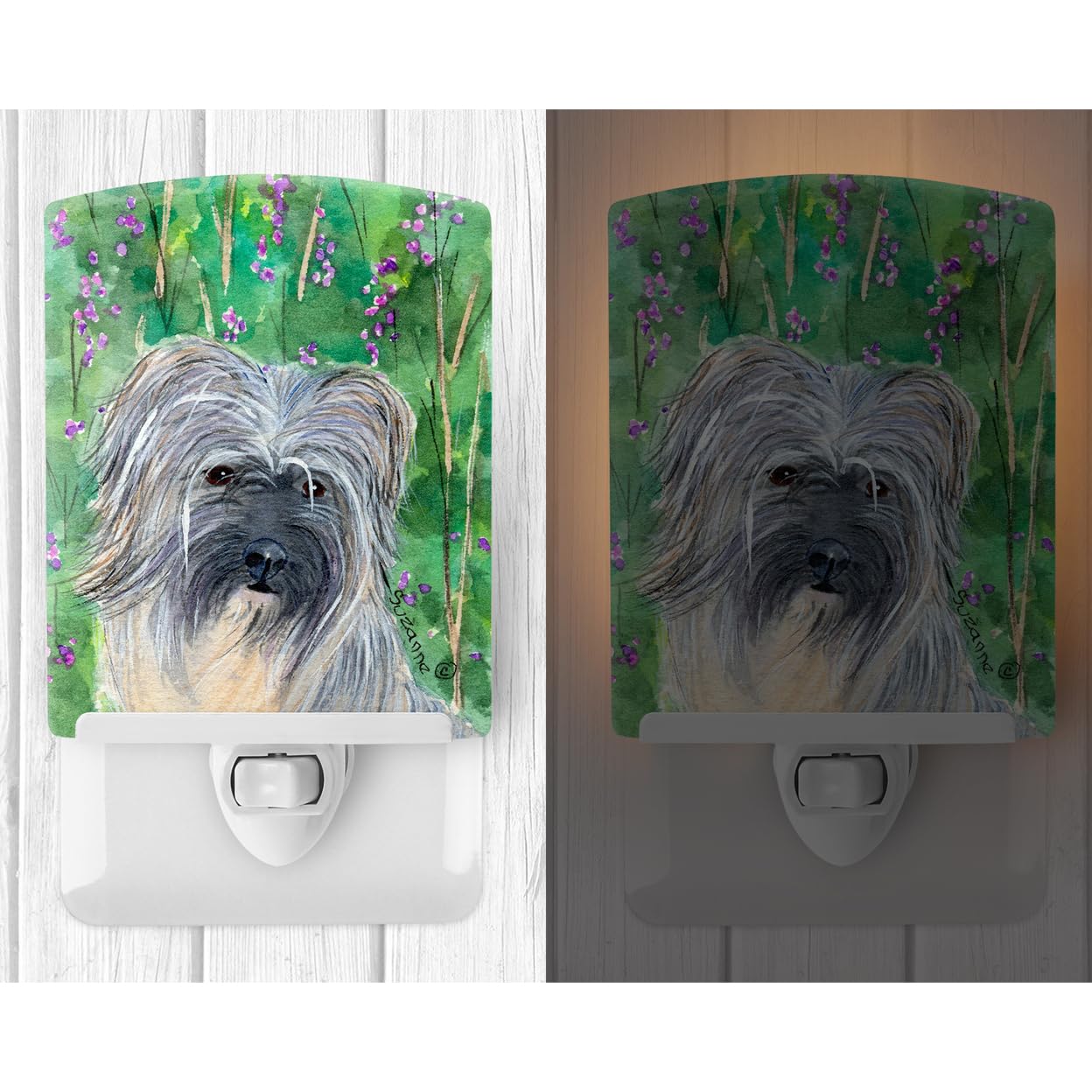 Carolines Treasures Ceramic Night Light, UL-Certified, 6x4x3 inches, Multicolor, Model SS1042CNL