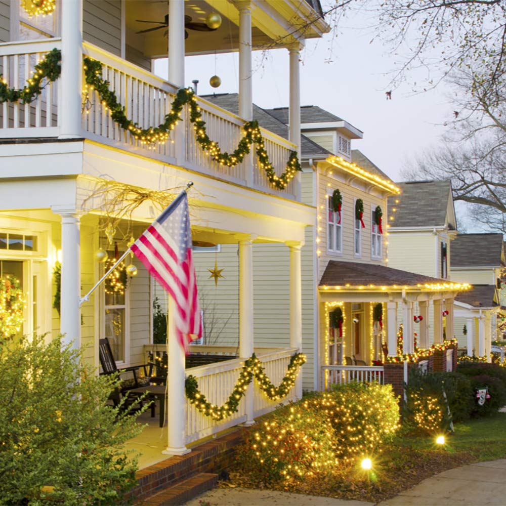 Xtf2015 336Ft 1000 Led Christmas Long String Lights, 8 Lighting Modes Waterproof Christmas Tree Lights Outdoor Indoor Fairy Lights For Patio, Garden, Party, Wedding, Holiday Decorations (Warm White)