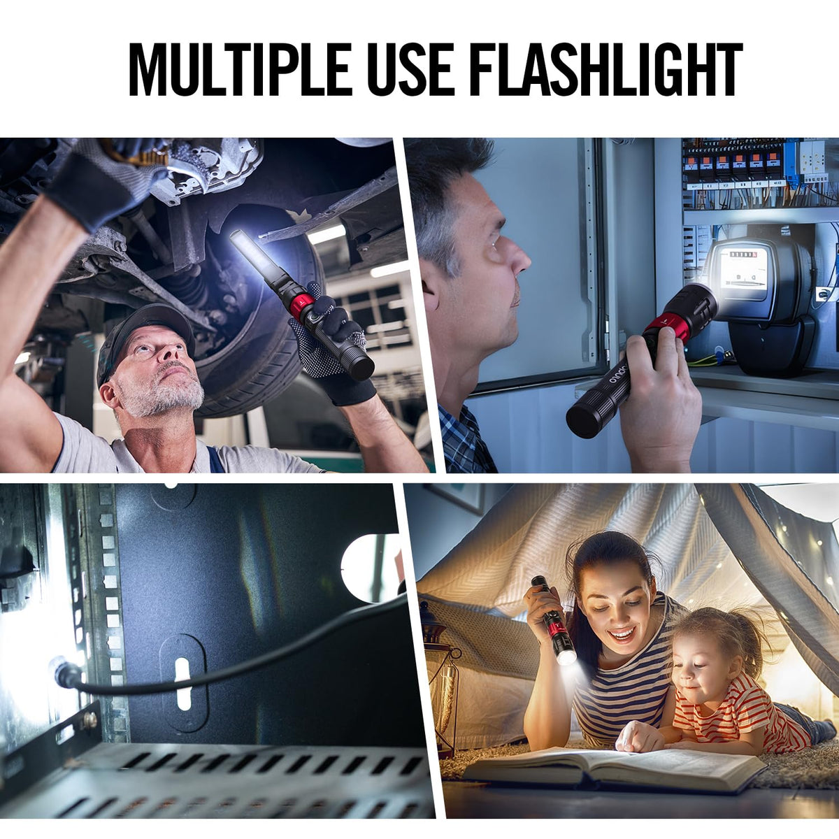 populo 3 in 1 Led Work Lights with Magnetic Base, LED Flashlight with ...