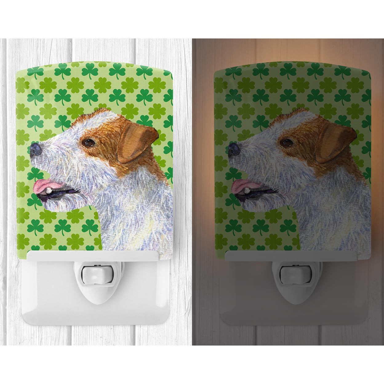 Carolines Treasures Night Light, Jack Russell Terrier, Ceramic, UL-Certified, 6x4x3in, Multicolor, Model SS4435CNL