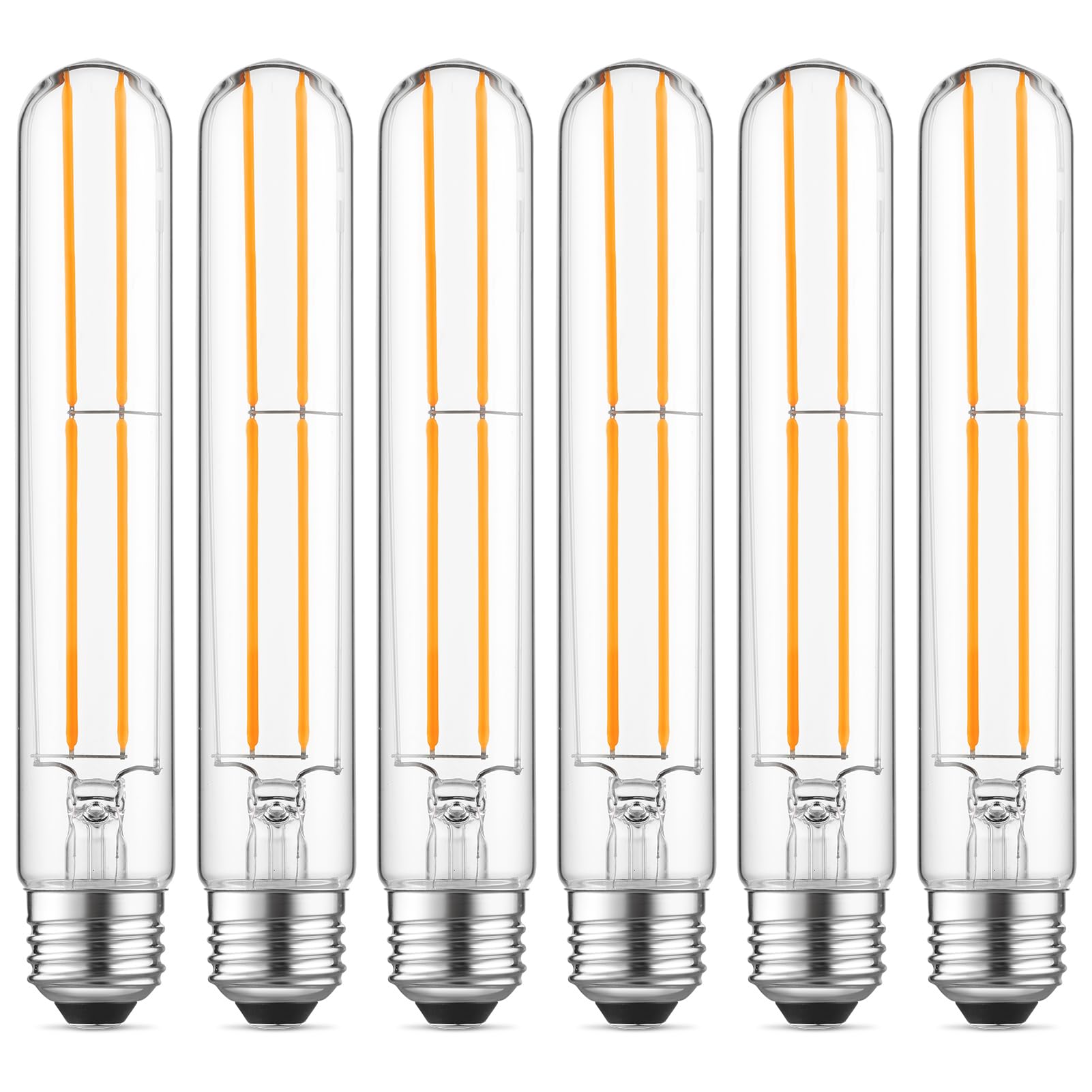 Gozelux Dimmable E26 Light Bulb 6W Equal 60 Watt Led Light Bulbs Ac120V Warm White 2700K Edison 60 Watt 750Lm T10 Bulb For Rusti