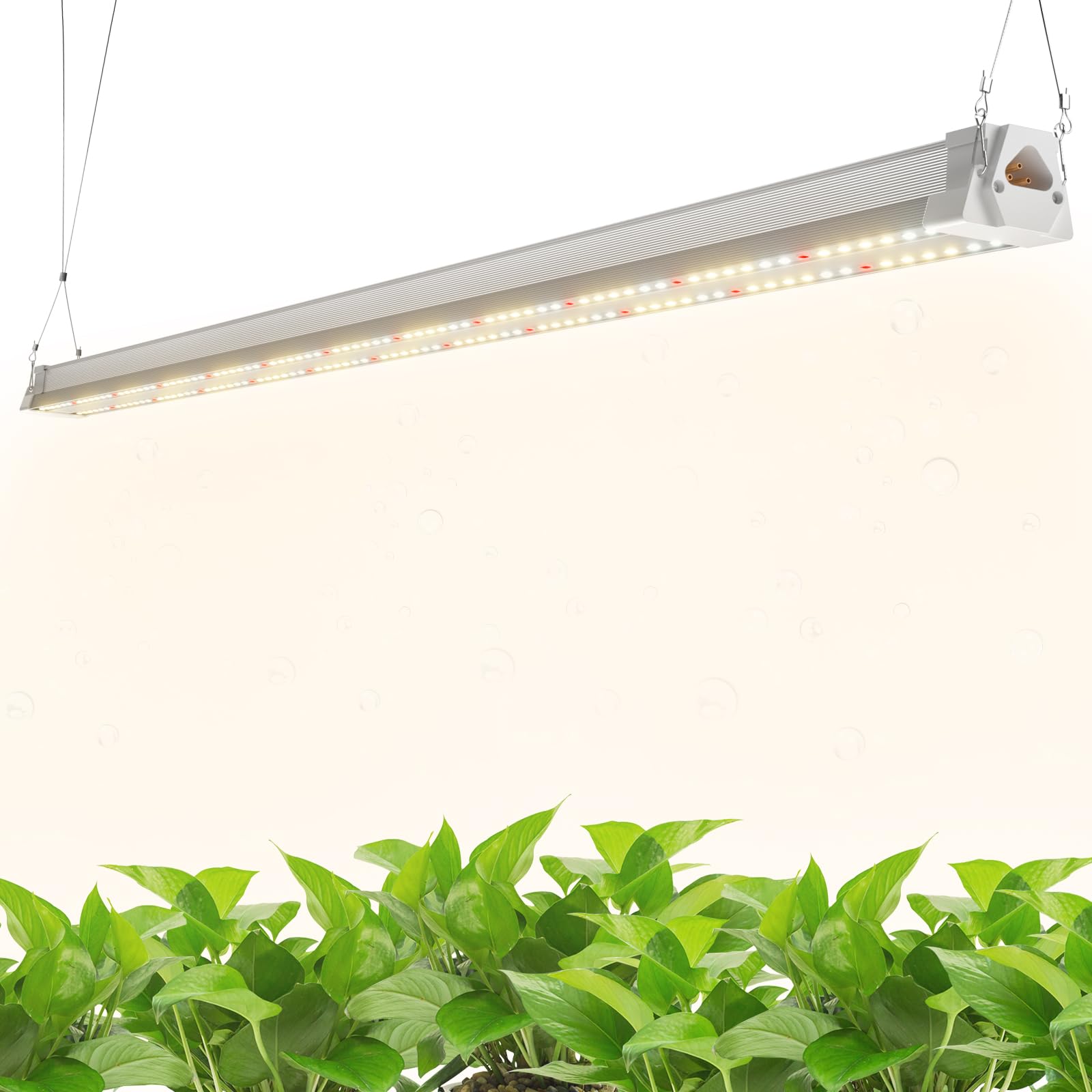 FREELICHT 1 Pack 4FT LED Grow Light, 40W (250W Equivalent), Full Spectrum Sunlight Growing Lamp Fixture, Linkable Hanging Plant