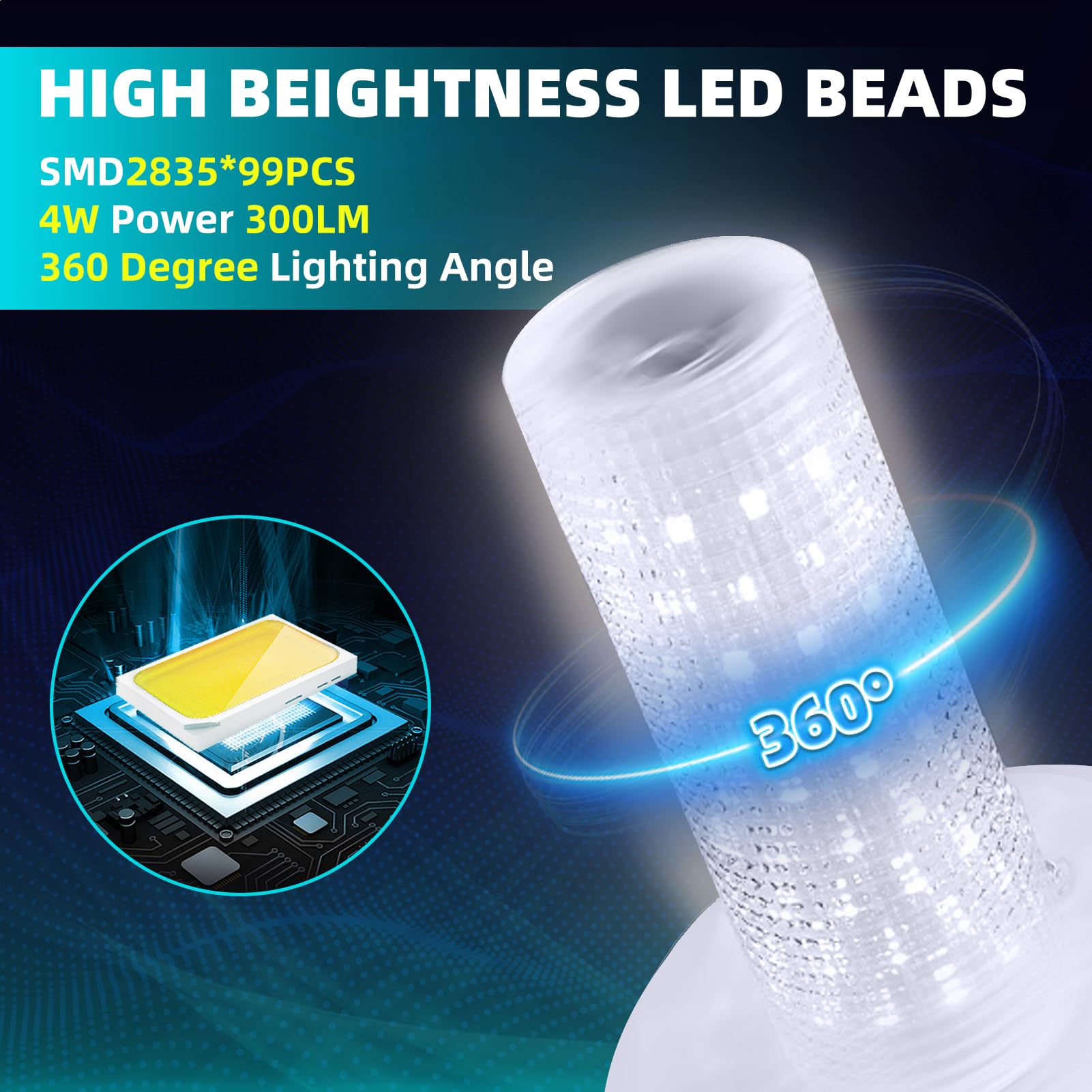 Lovus Solar Post Lights - 6000K Cold White LED, IP65 Waterproof, Dusk to Dawn, 400LM, 1 Pack, Perfect for Garden and Yard