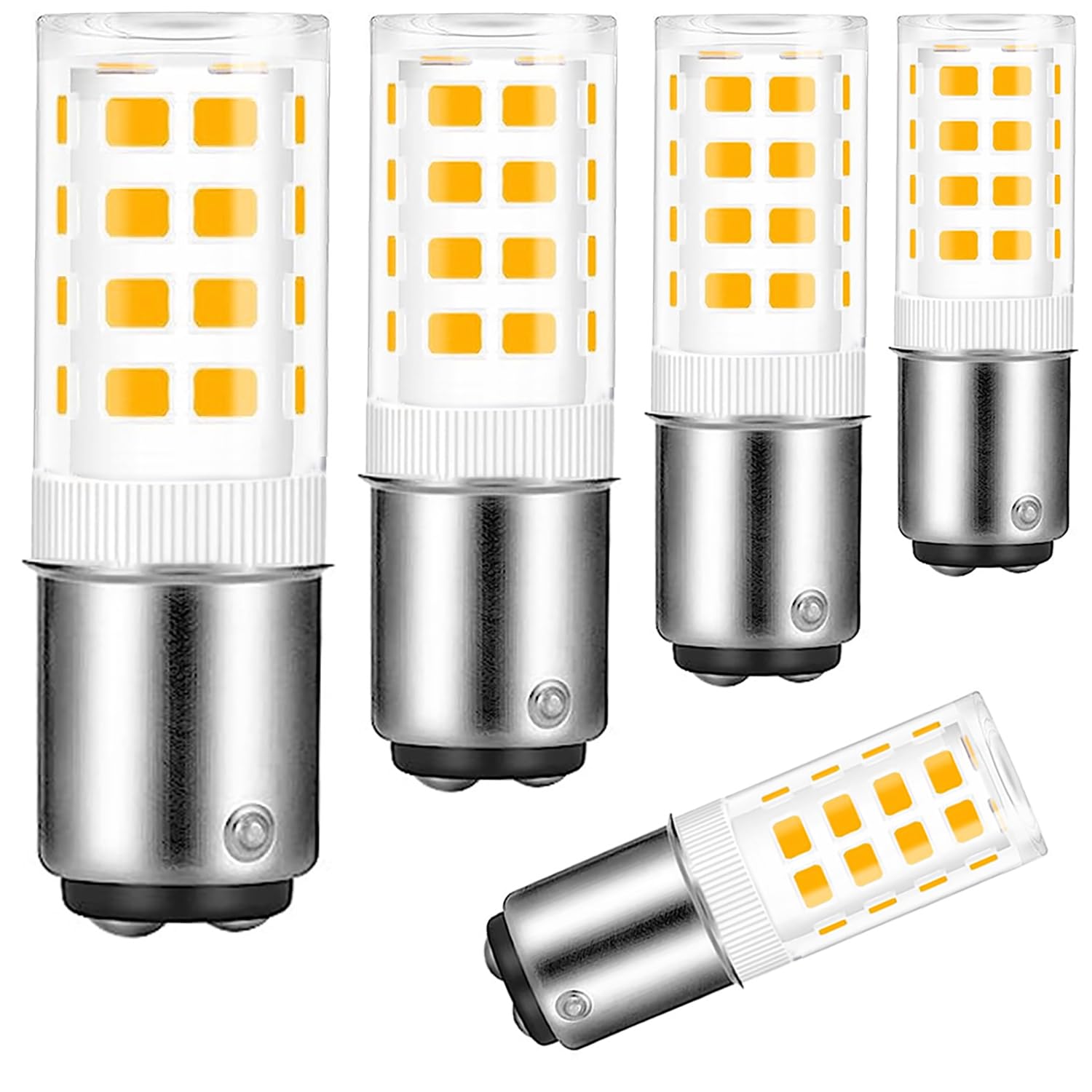 Ba15D 120 Volt Double Contact/Dc Bayonet Base Led Light Bulbs 30 Watt-50 Watt Replacement, 3000K Soft Warm White Ba15D 4W Led Se