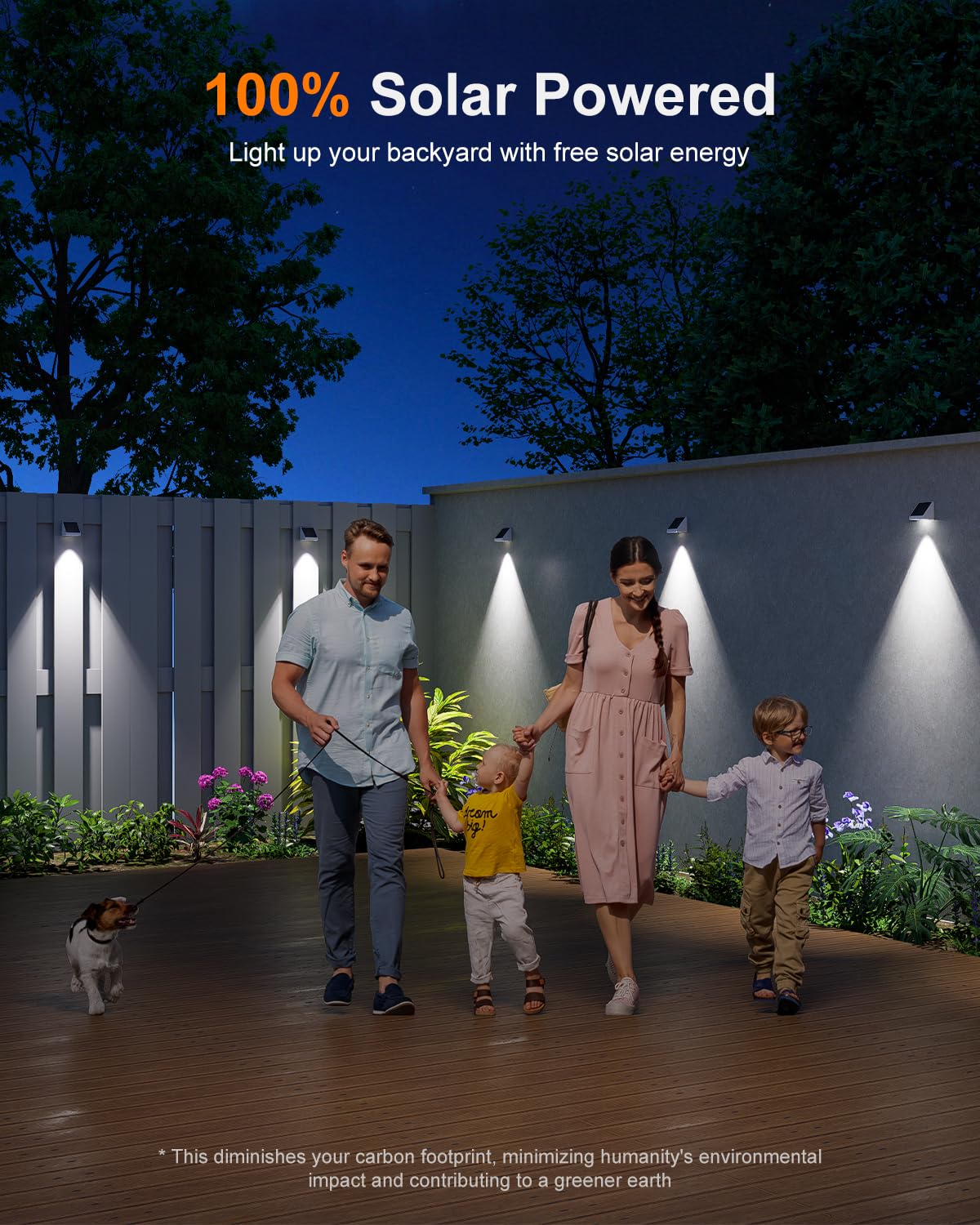 GVSHINE 12 Pack Solar Powered Fence Lights, Cool White LED, Waterproof, Easy Install, Outdoor Decoration, Model WS0622-CW-12
