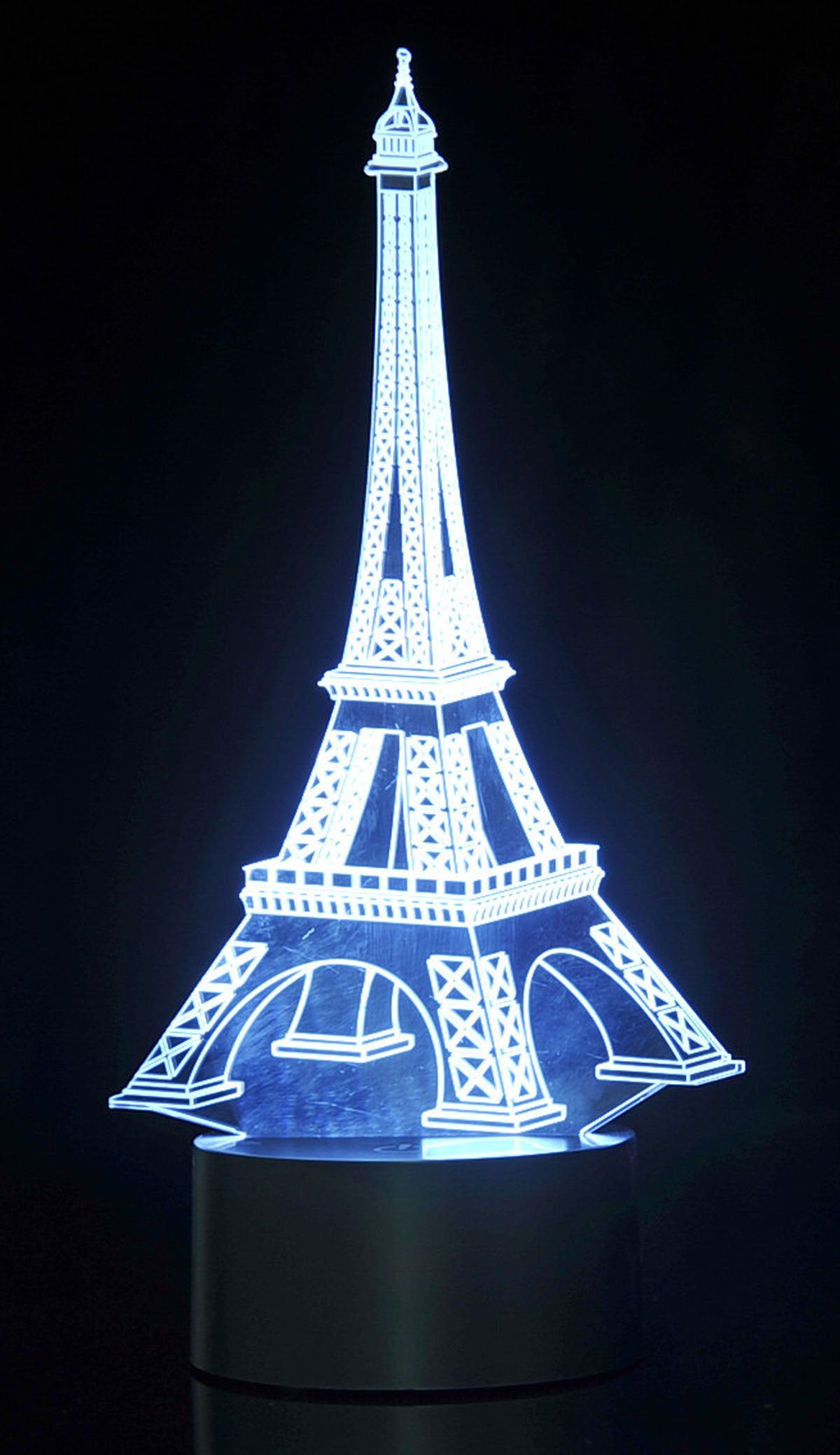 AZ Trading & Import TG2821 3D Eifel Tower Laser Cut Precision LED Lights, Multicolor