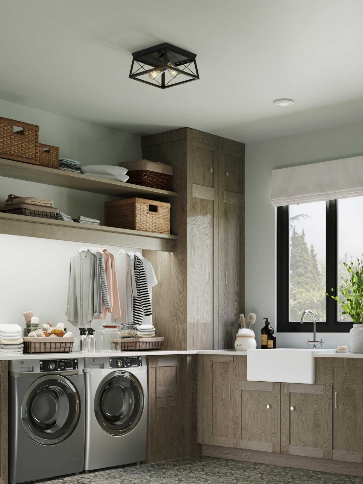 Progress Lighting Surface Mount LED Fixture, 5-1/2in, Aluminum, White, Model P810027-028-30