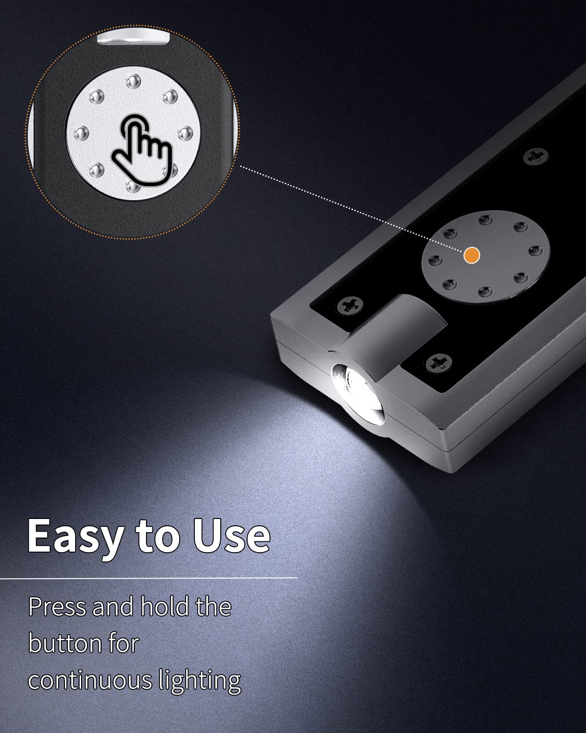 Uniclife 10 Pack Mini Led Keychain Flashlight - 12 Lumen Ultra Bright Black Torch For Edc