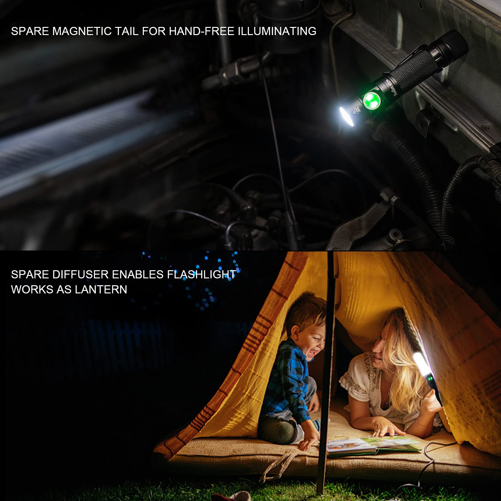 Sofirn SC31 Pro EDC Flashlight - 2000 Lumens, Aluminum, Water Resistant, Black 2