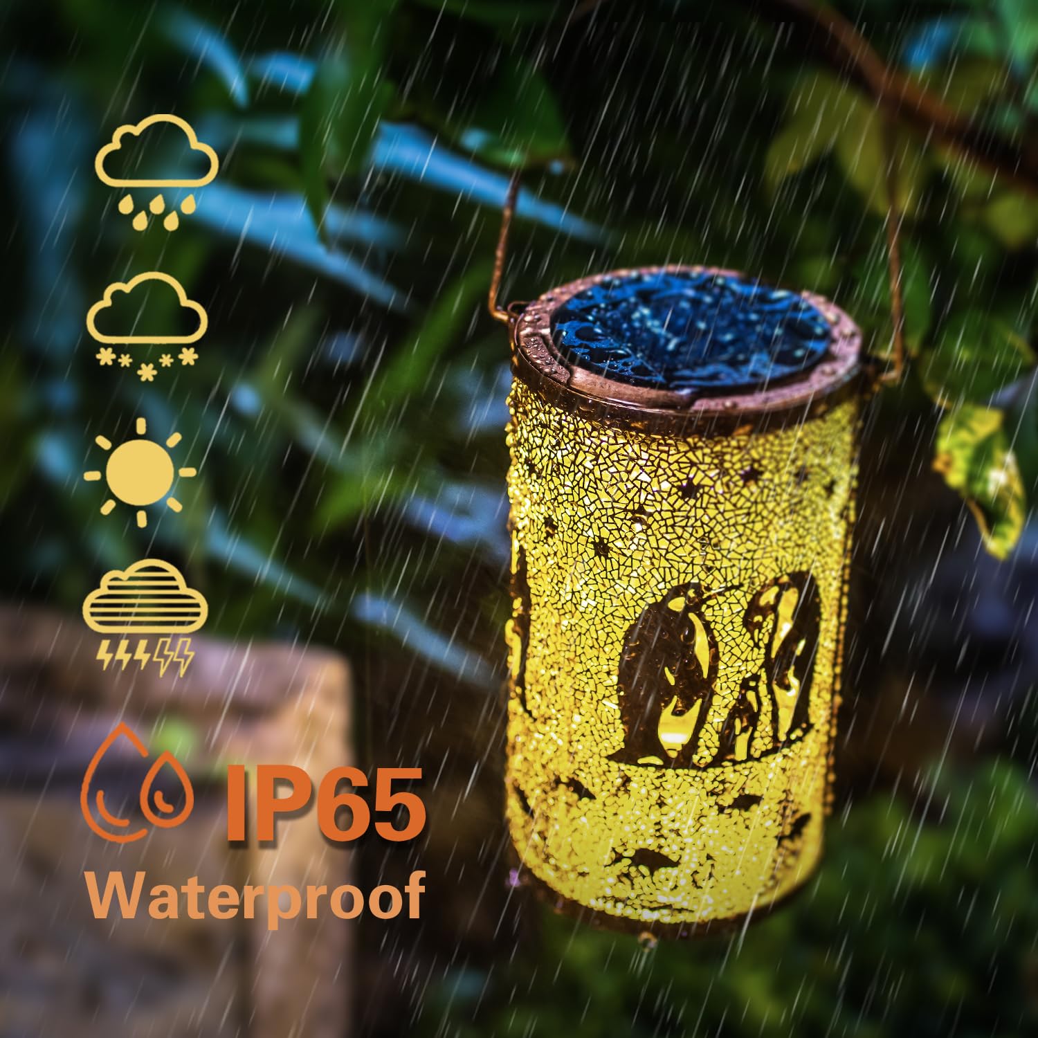 Penguin Solar Lanterns Outdoor Waterproof Hanging Solar Lights Penguin Gifts For Women Men Metal Decorative Led Penguin Lanterns For Garden Decor,Yard,Patio,Lawn,Tabletop,Pathway,Landscape