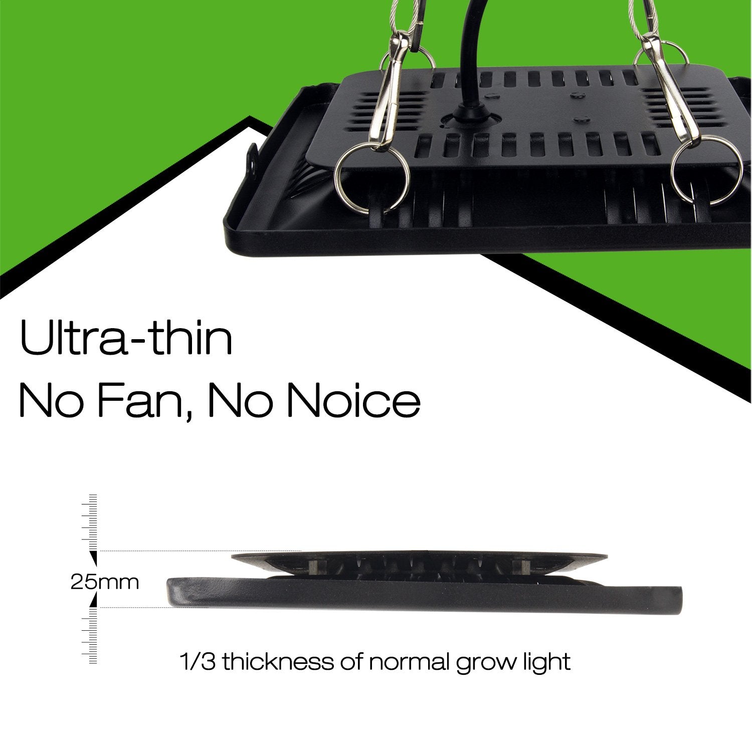 Waterproof 100W Led Grow Light Full Spectrum, New Technology Cob Led Grow Light, Natural Heat Dissipation Without Noise, Suitabl