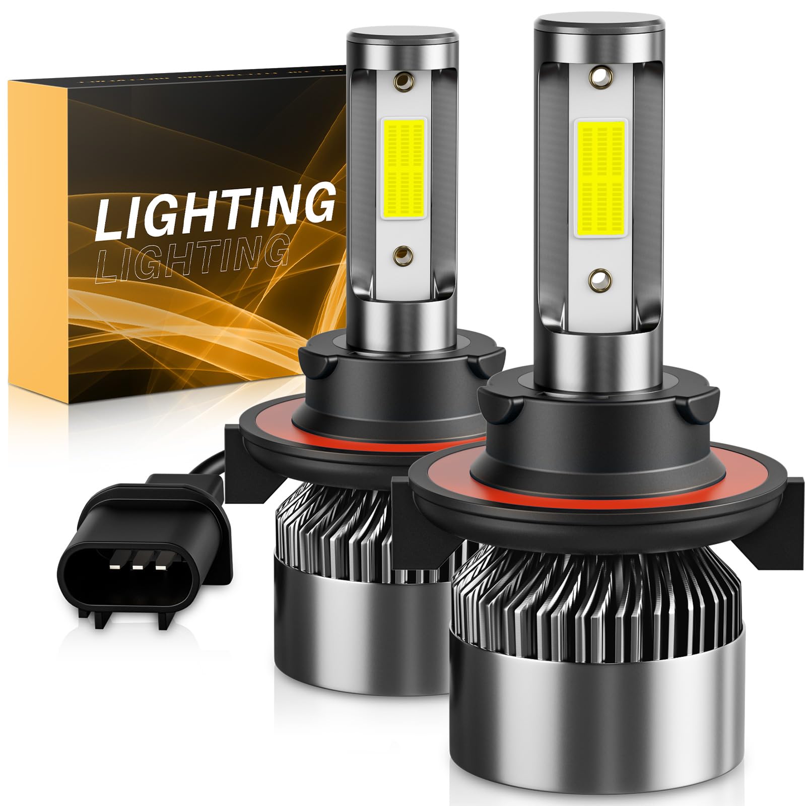 WISONDAP ??????/???????? Bulbs 6500K Cool White 60000LM 900% Brighter  Plug and Play IP68 Waterproof Off-Road Lights  Pack of 2