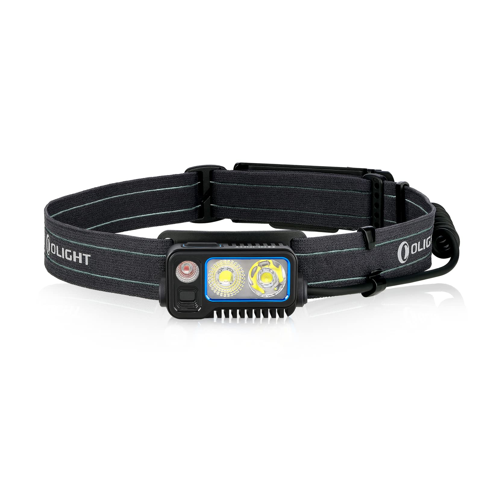 OLIGHT Array 2 Pro Headlamp 1500 Lumens with Red Light, USB-C Rechargeable, Motion Sensor, Black
