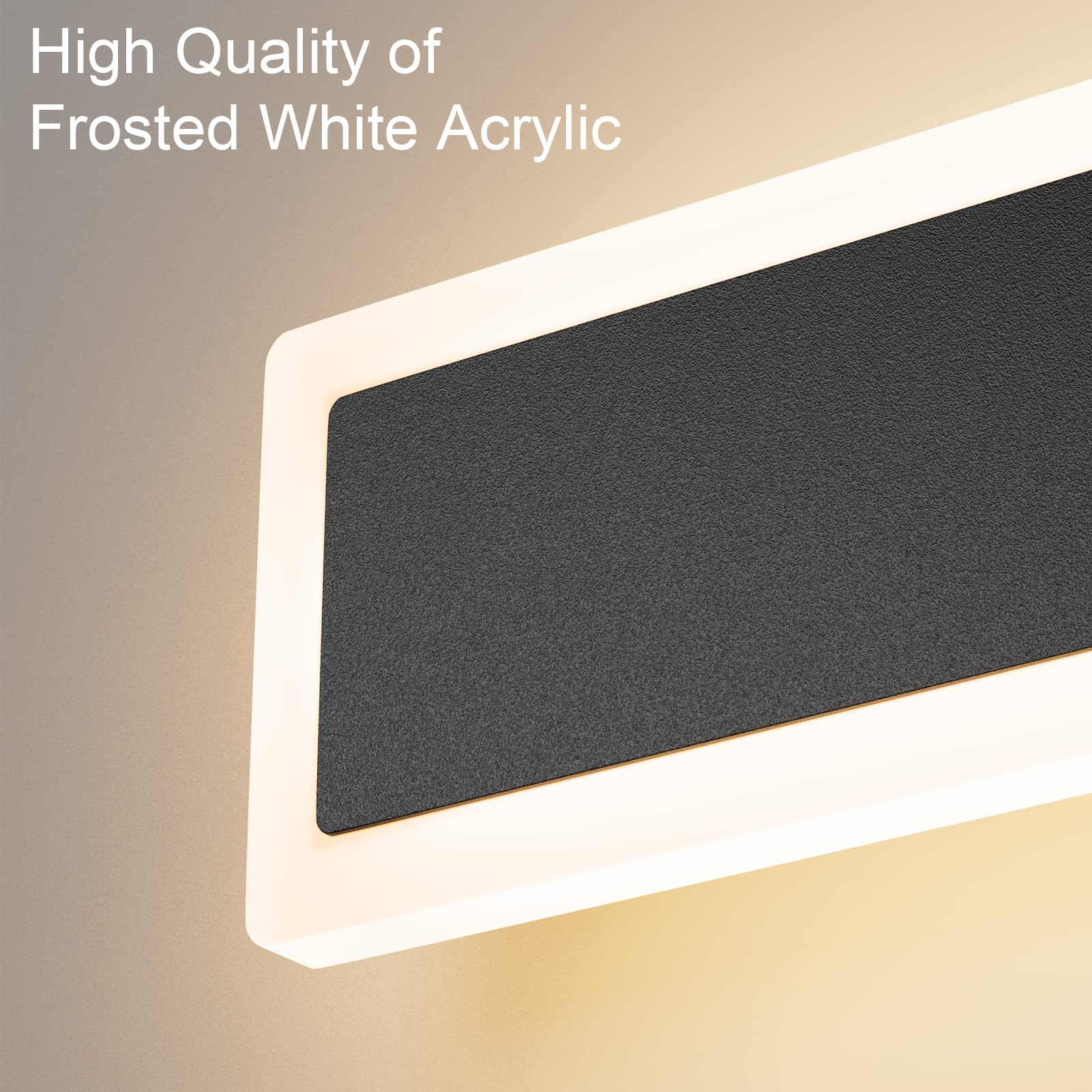 Aipsun Outdoor Wall Light Fixture, 65W Black Sconce, 79 Inch Modern Design, Model HW603, Ideal for Porch and Corridor
