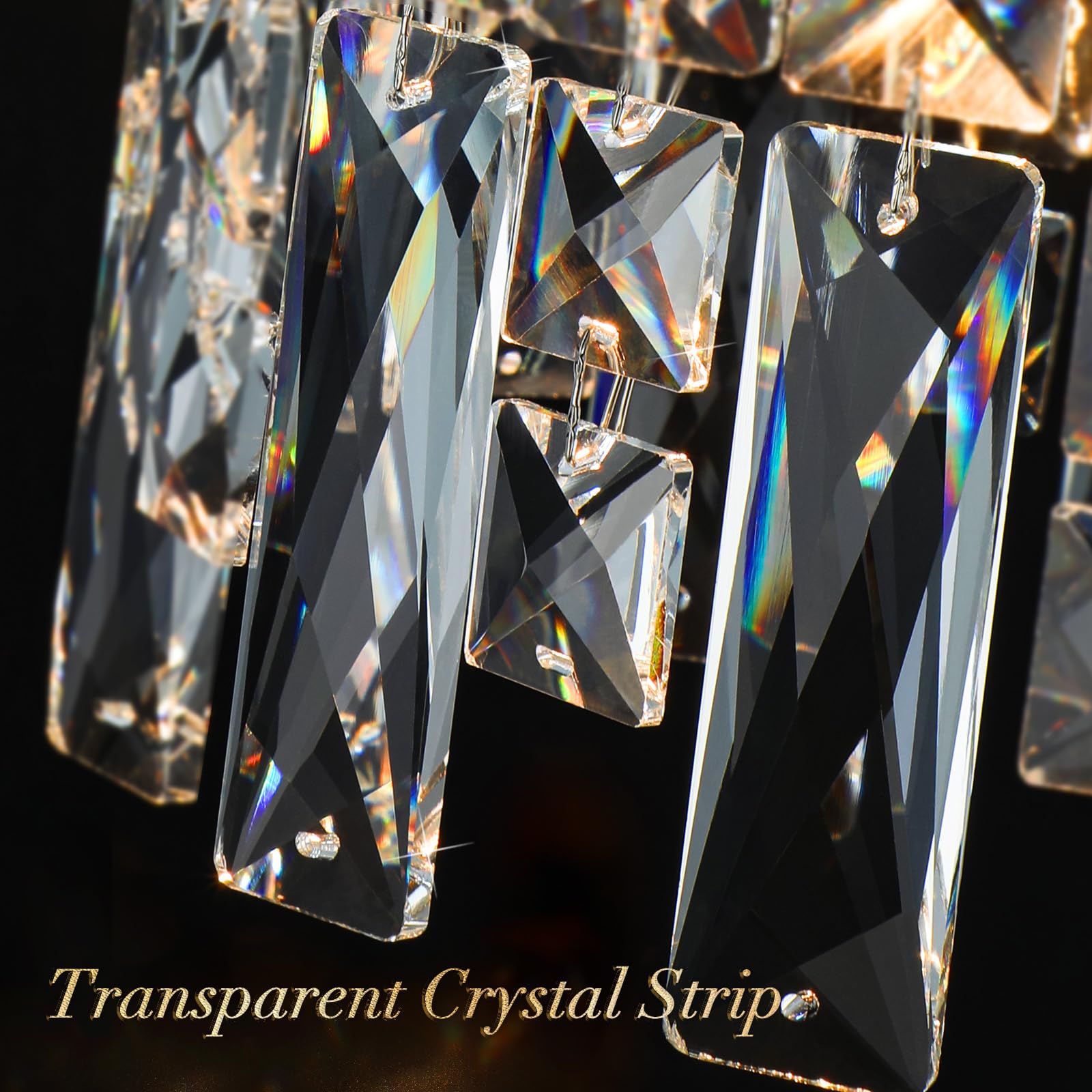 Nisidun Modern K9 Crystal Pendant Lights Kitchen Island  Chrome Chandeliers For Dining Room Light Fixtures Over Table Hanging Lighting For Kitchen Island Entryway Bathroom Bedhead Chandelier